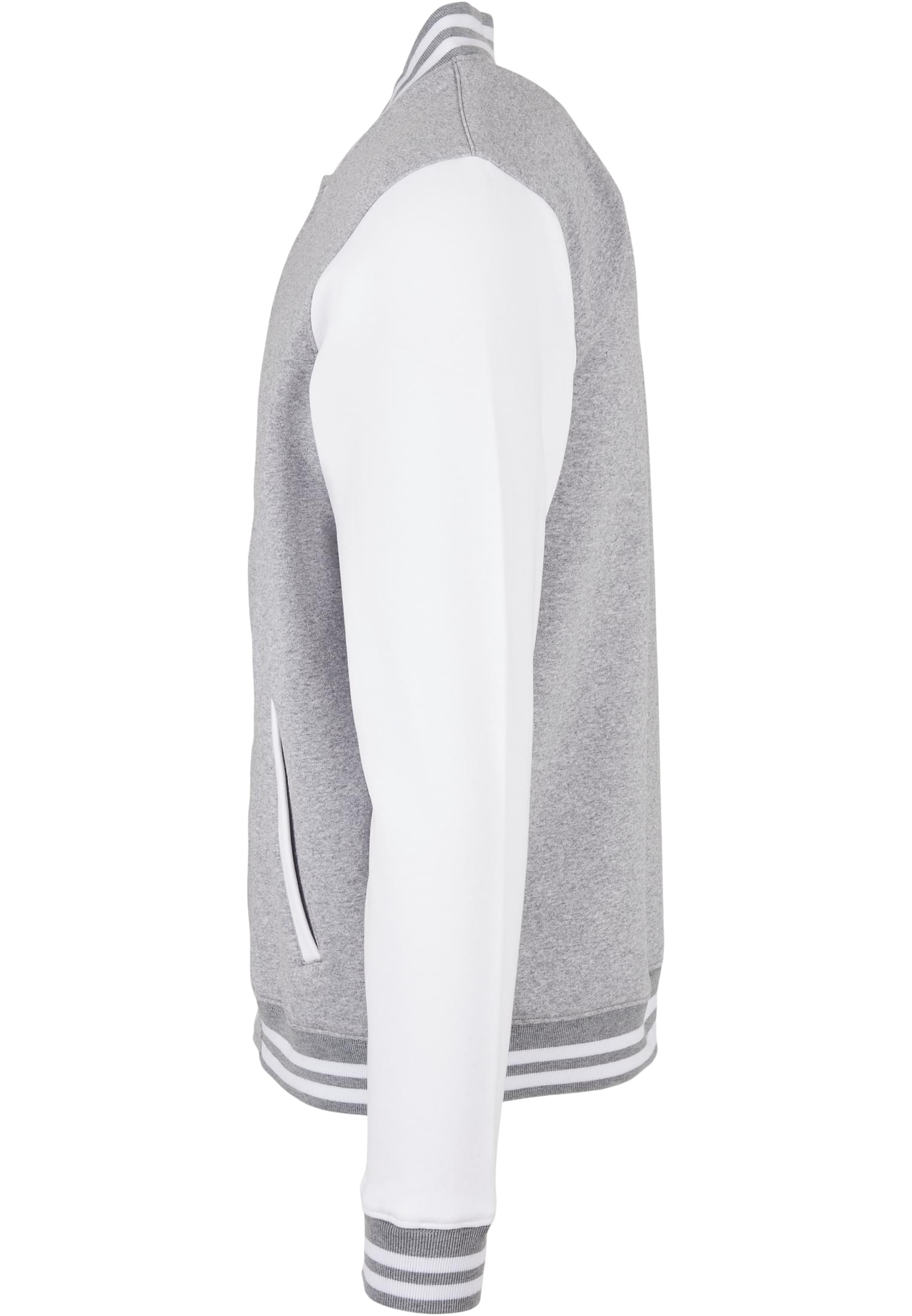 Basic College Jacket heather grey/white | heather grey/white