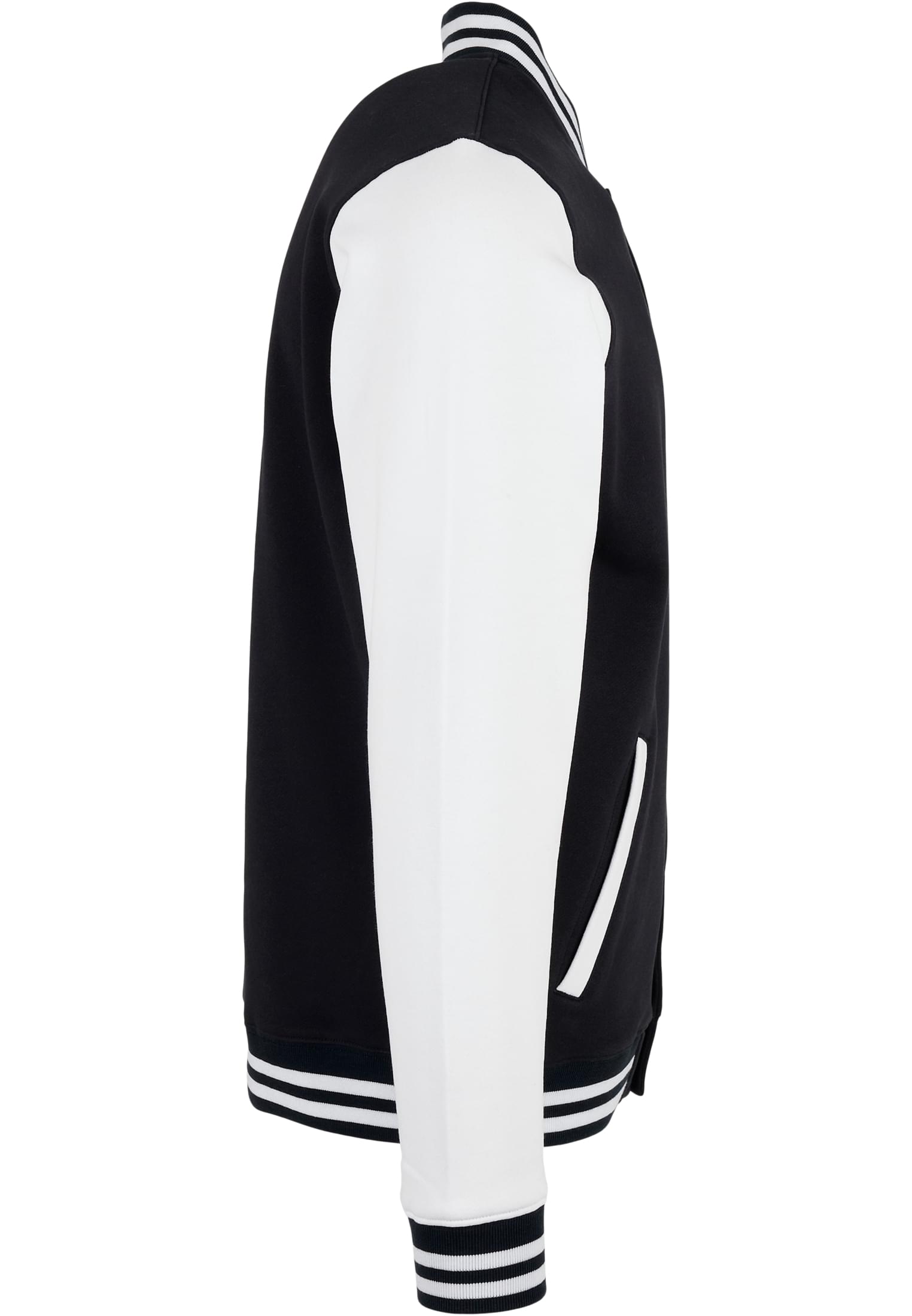 Basic College Jacket black/white | black/white