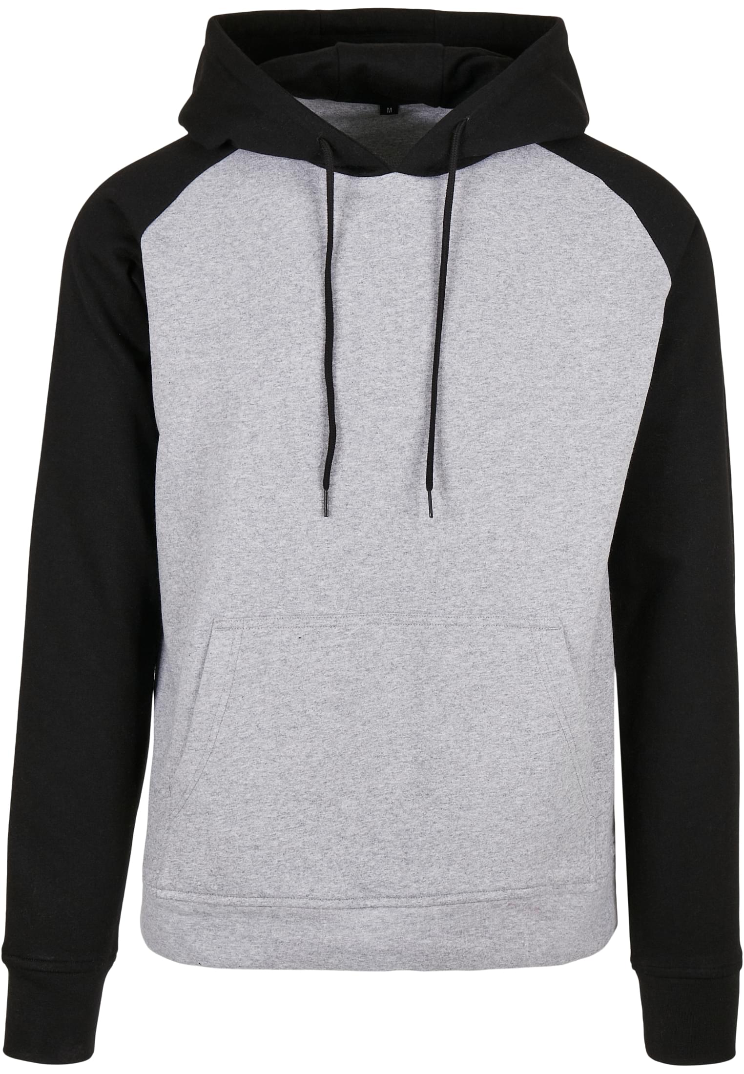 Basic Raglan Hoody h.grey/blk | h.grey/blk