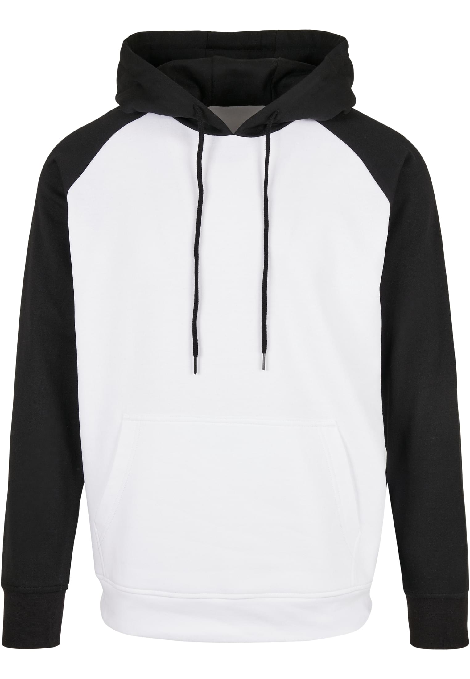 Basic Raglan Hoody white/black | white/black