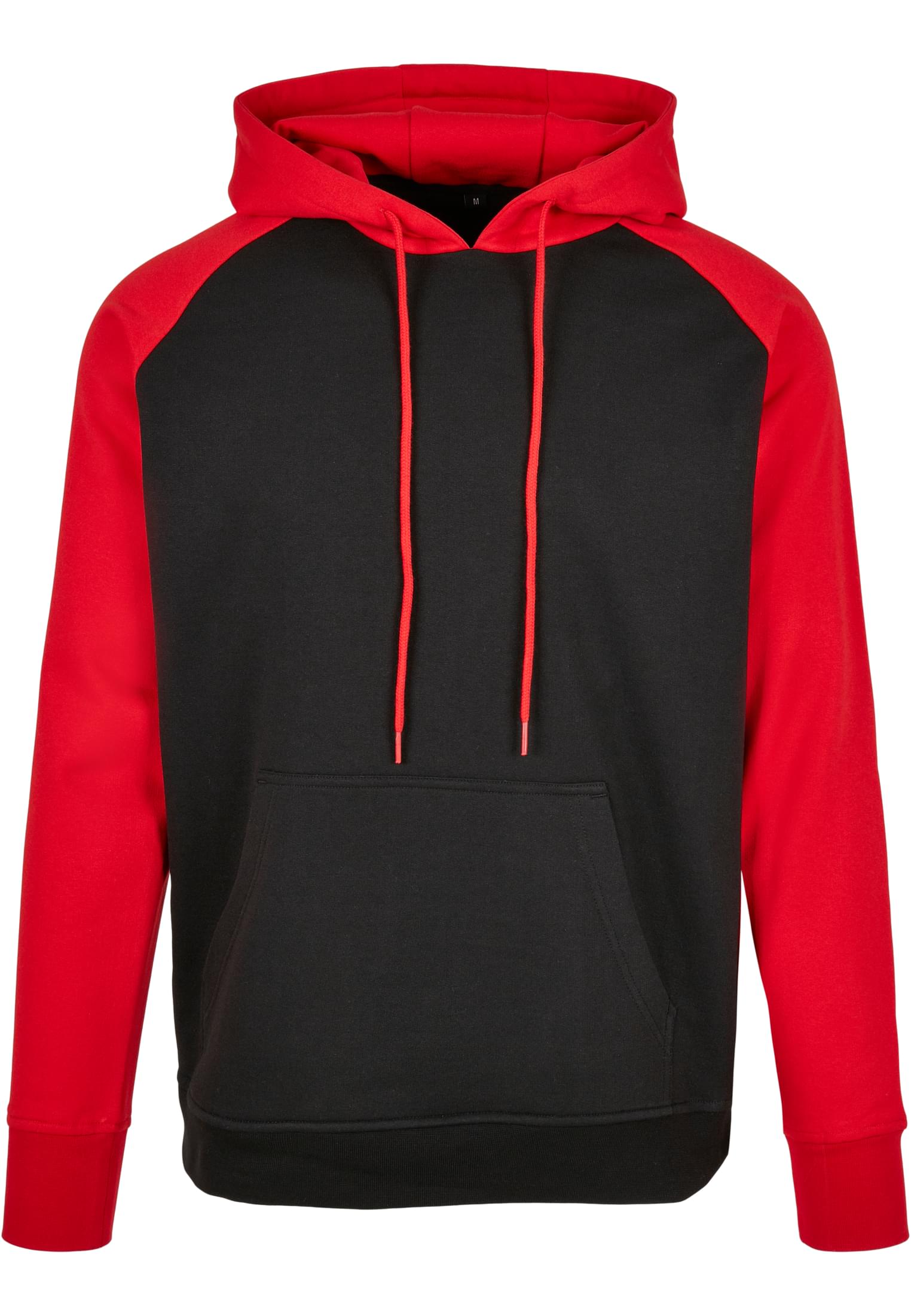 Basic Raglan Hoody black/red | black/red