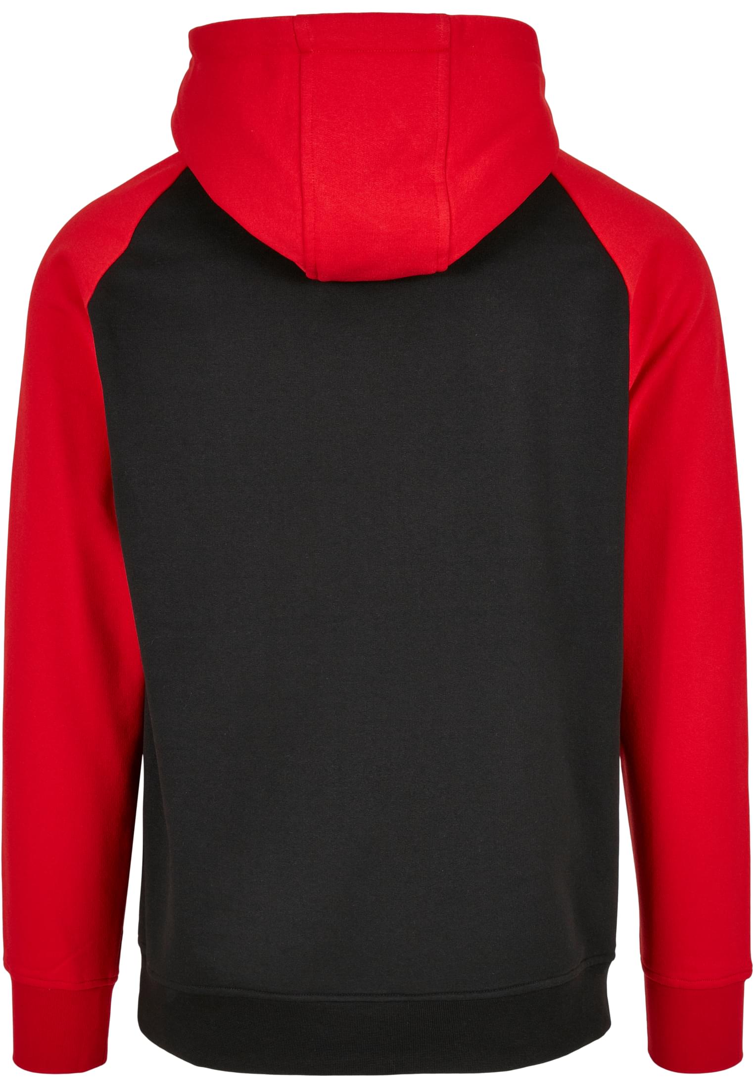 Basic Raglan Hoody black/red | black/red