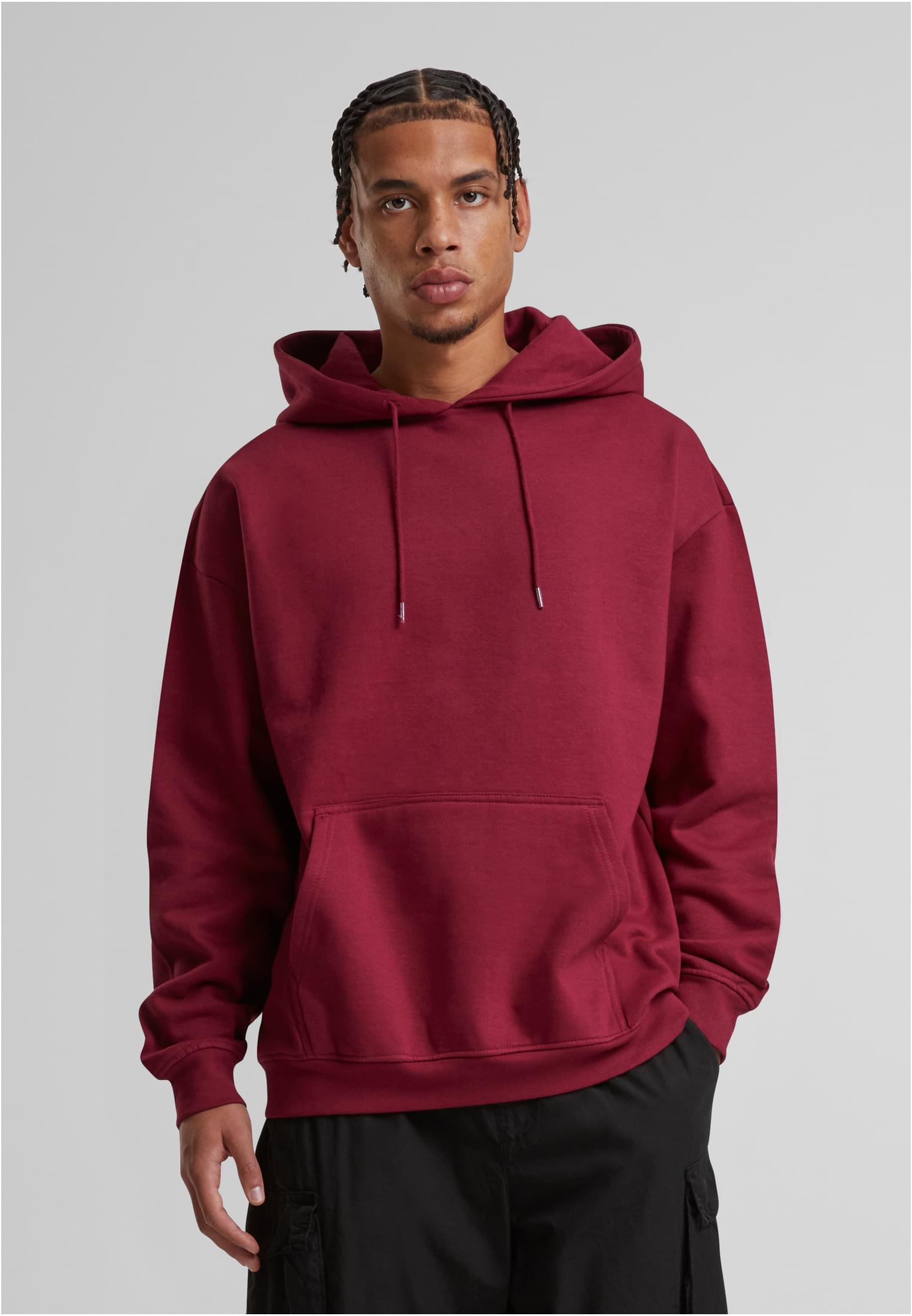 Basic Oversize Hoody burgundy | burgundy