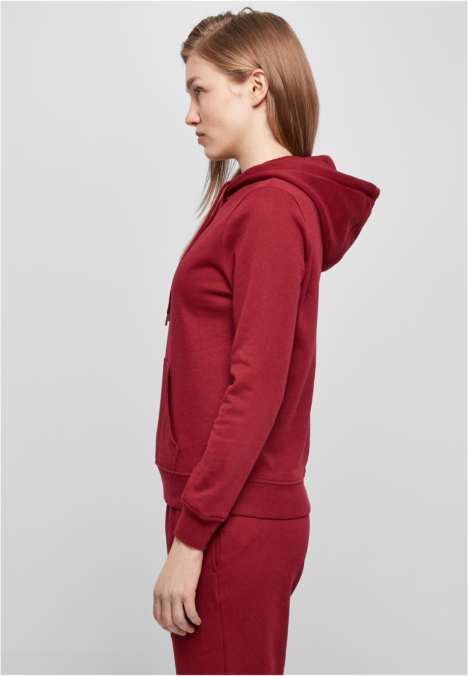 Ladies Basic Hoody burgundy | burgundy