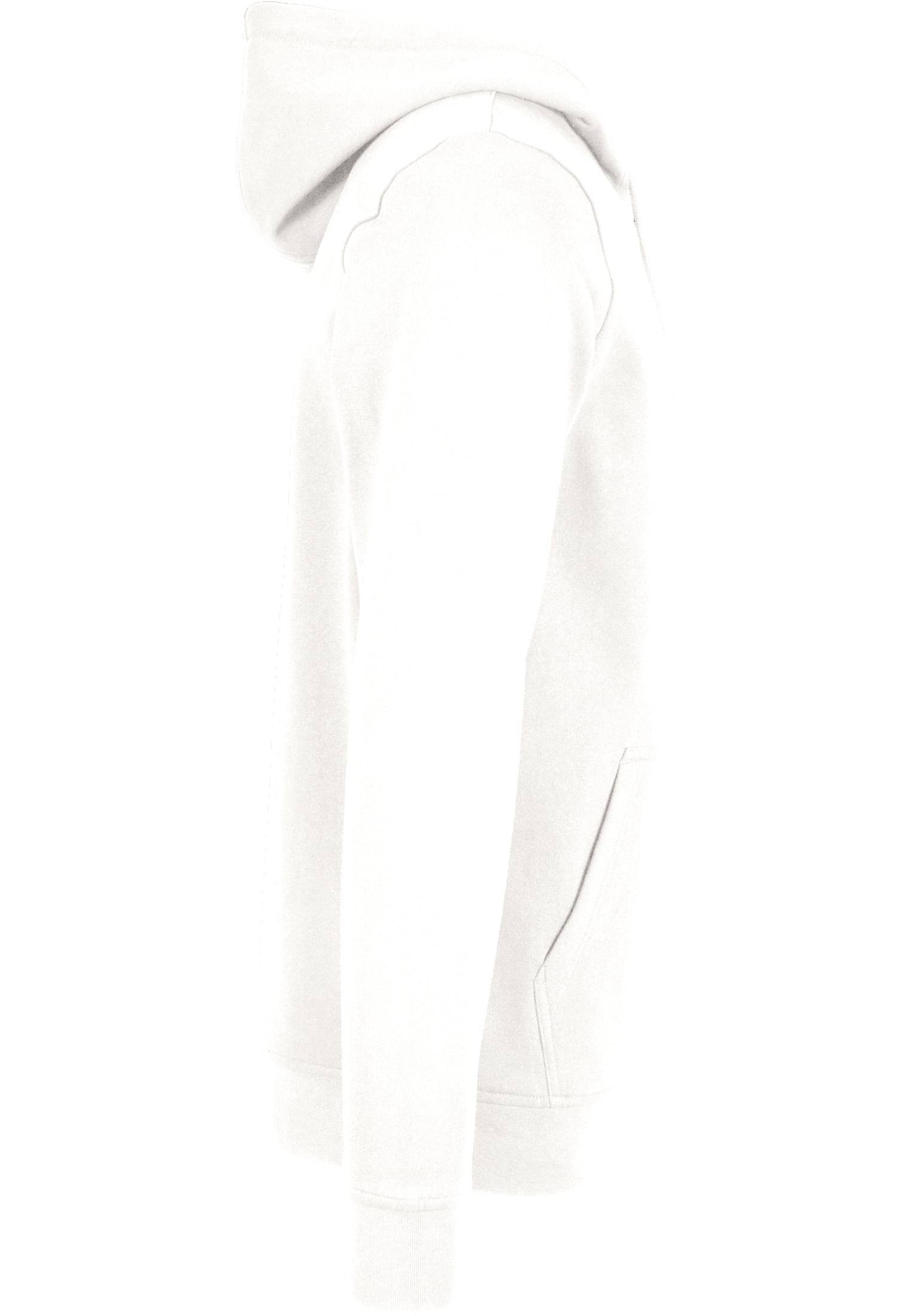 Basic Zip Hoody white | white