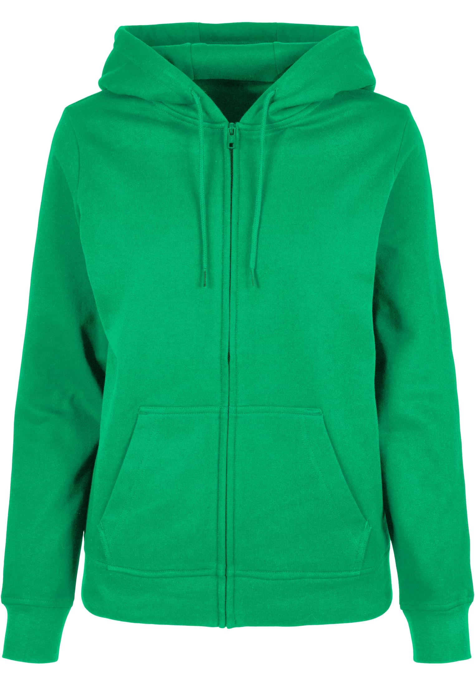 Ladies Basic Zip Hoody grassgreen | grassgreen