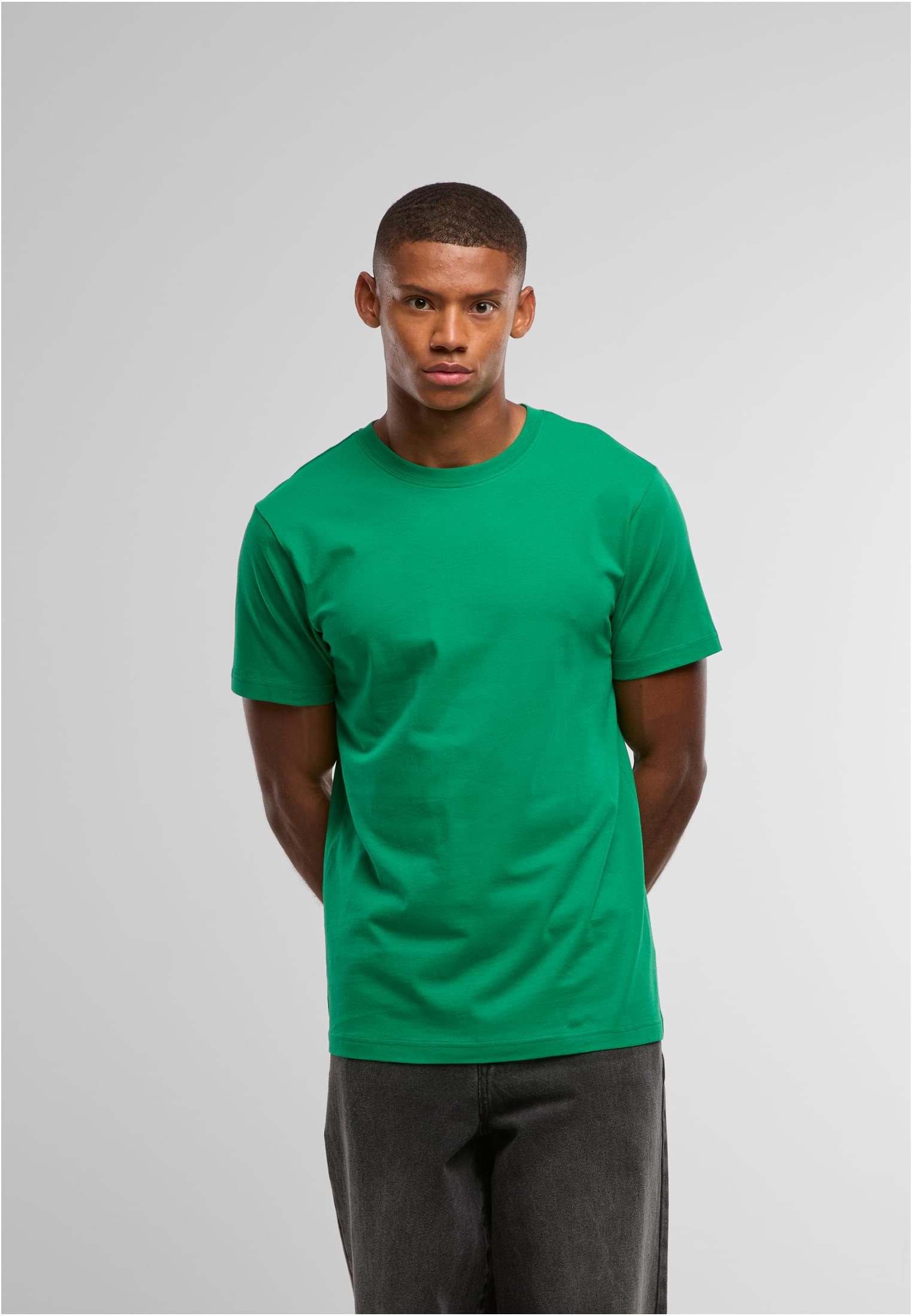 Basic Round Neck T-Shirt c.green | c.green