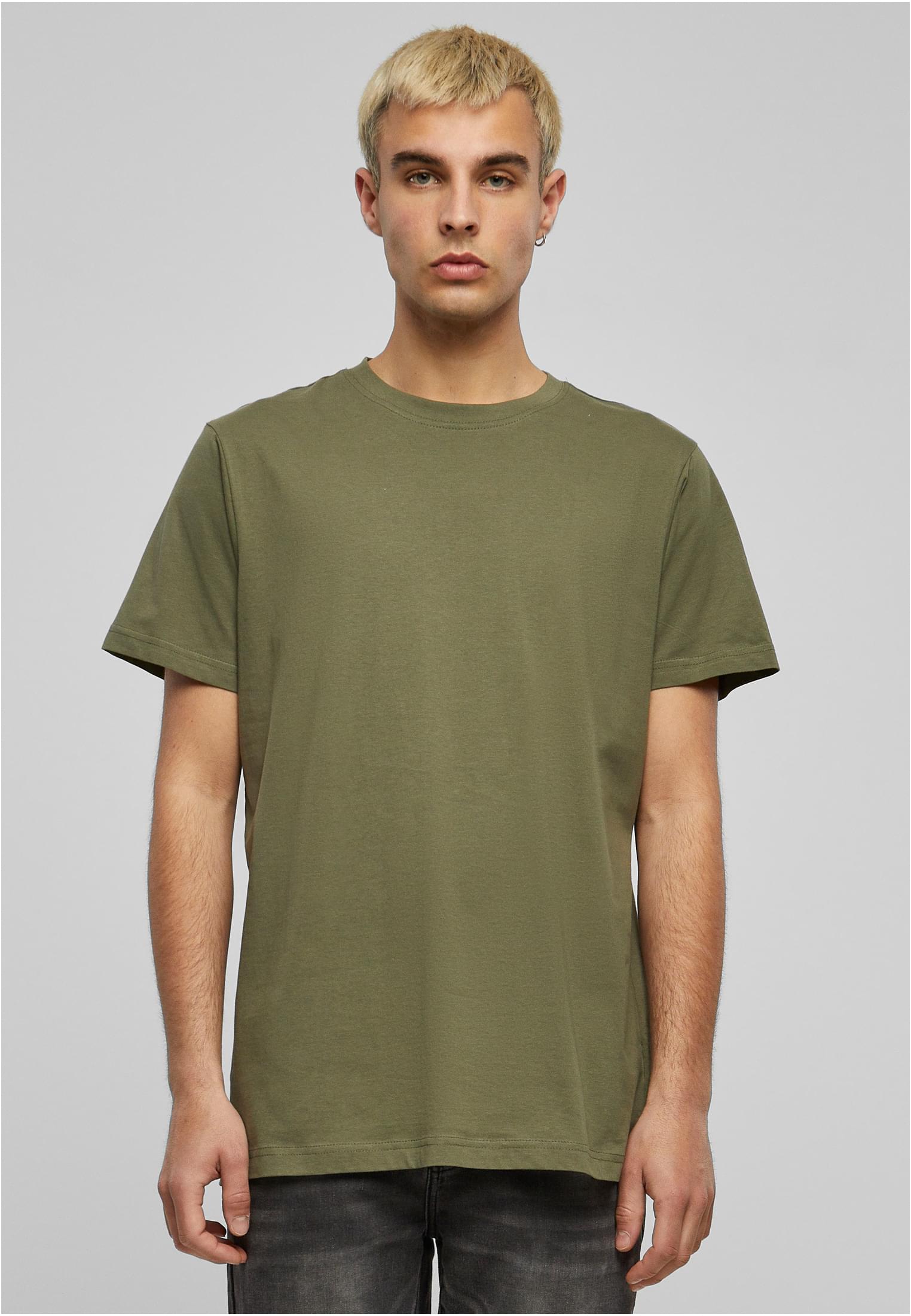 Basic Round Neck T-Shirt olive | olive