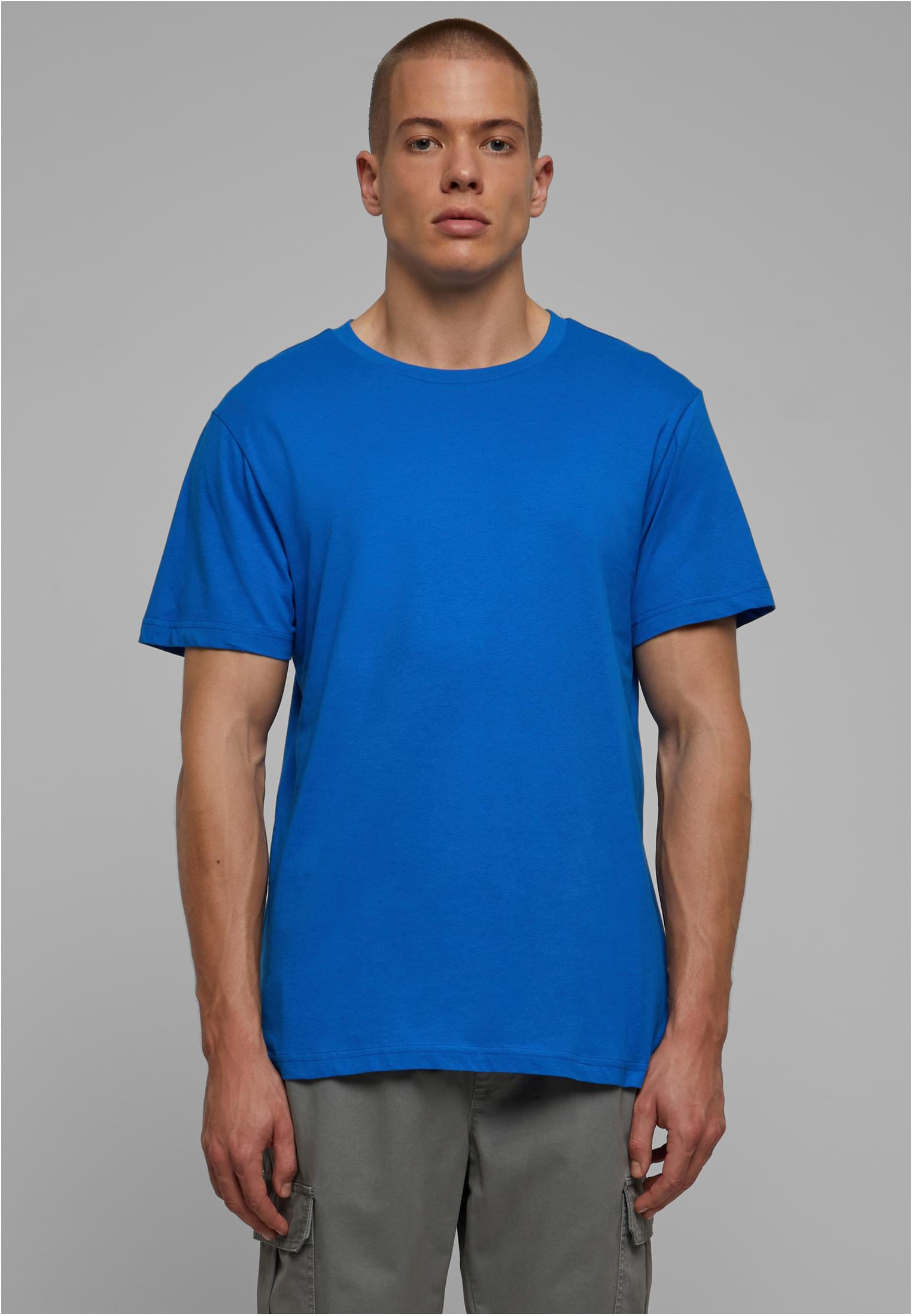 Basic Round Neck T-Shirt cobalt blue | cobalt blue