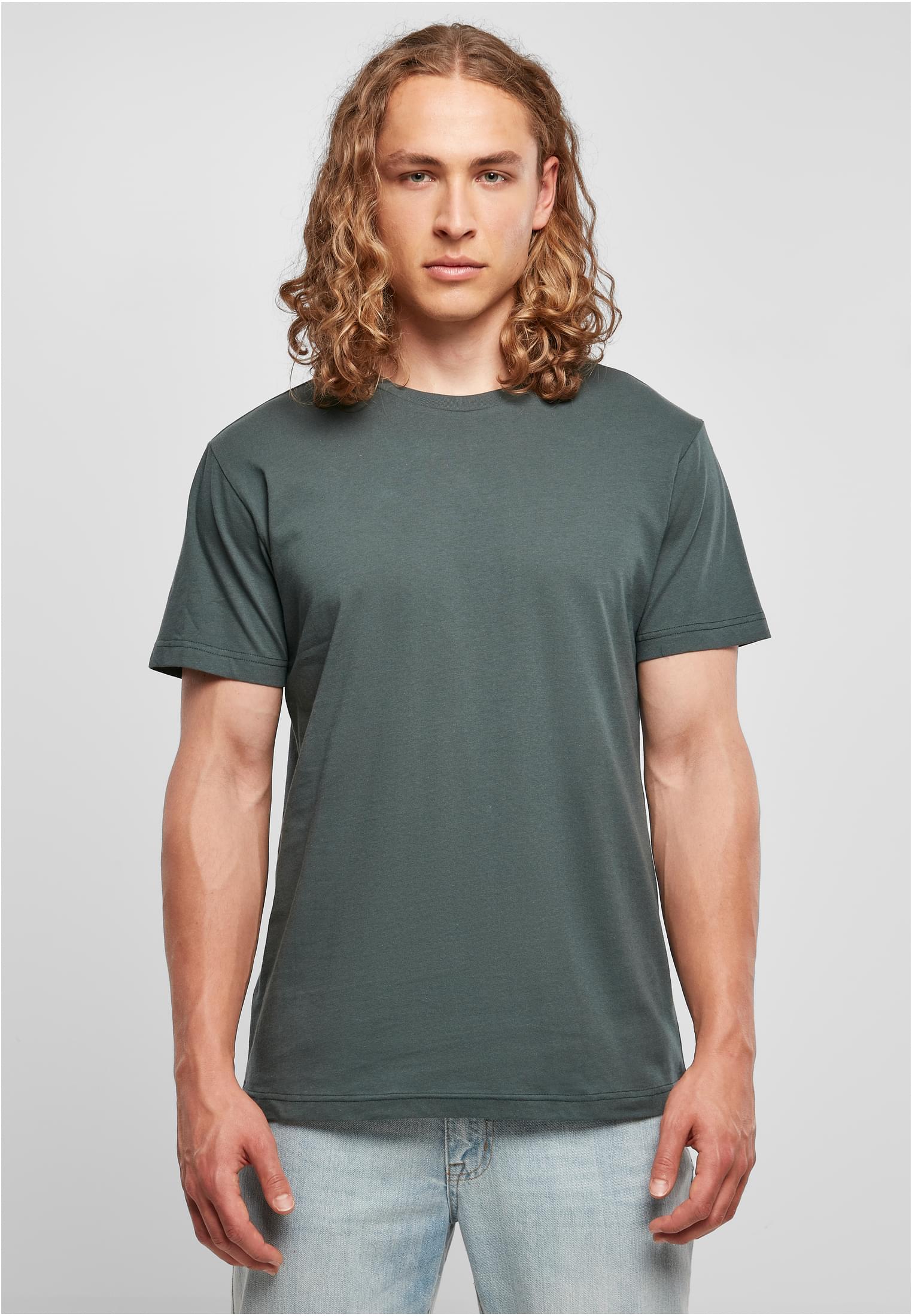Basic Round Neck T-Shirt bottlegreen | bottlegreen