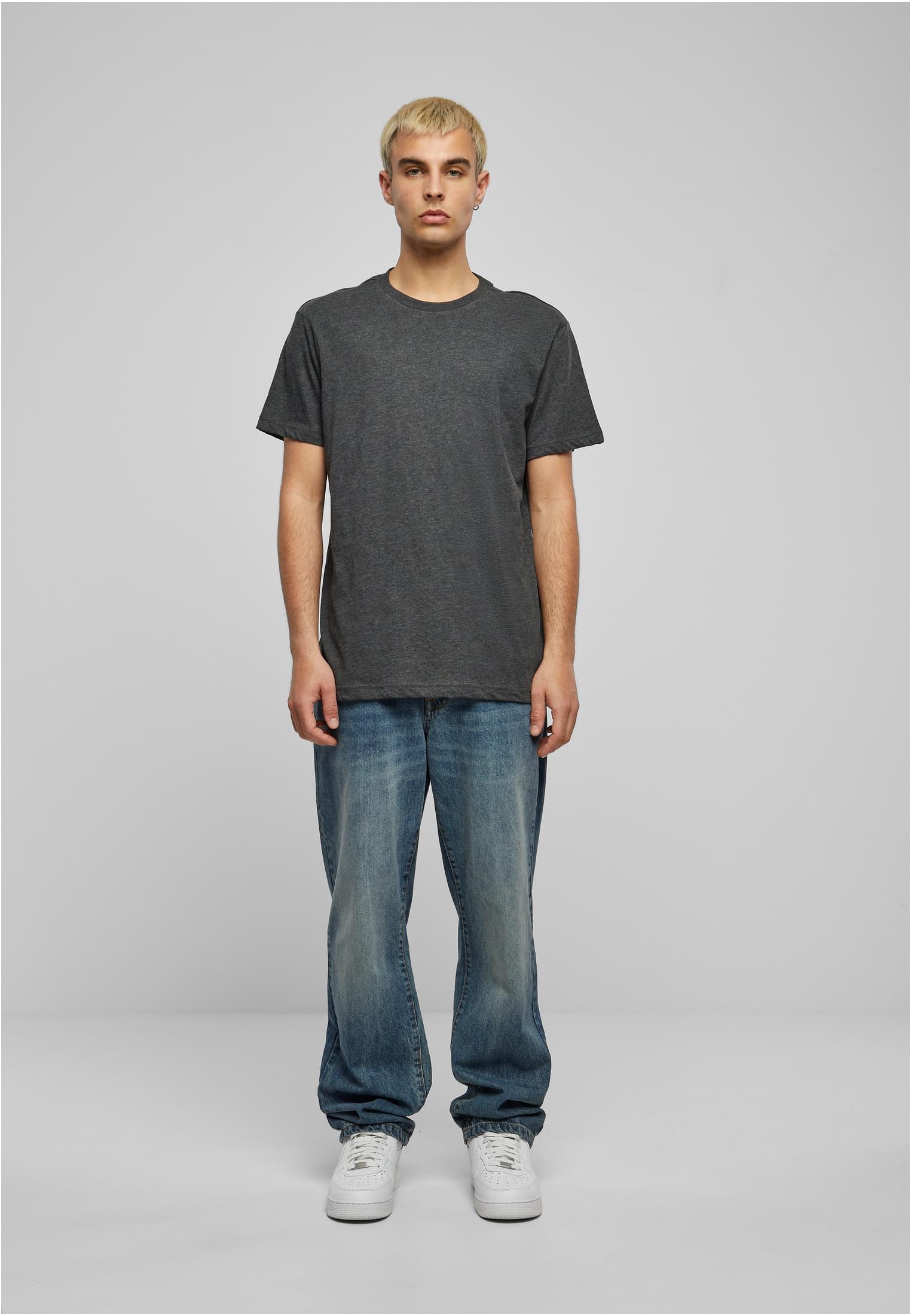 Basic Round Neck T-Shirt charcoal | charcoal