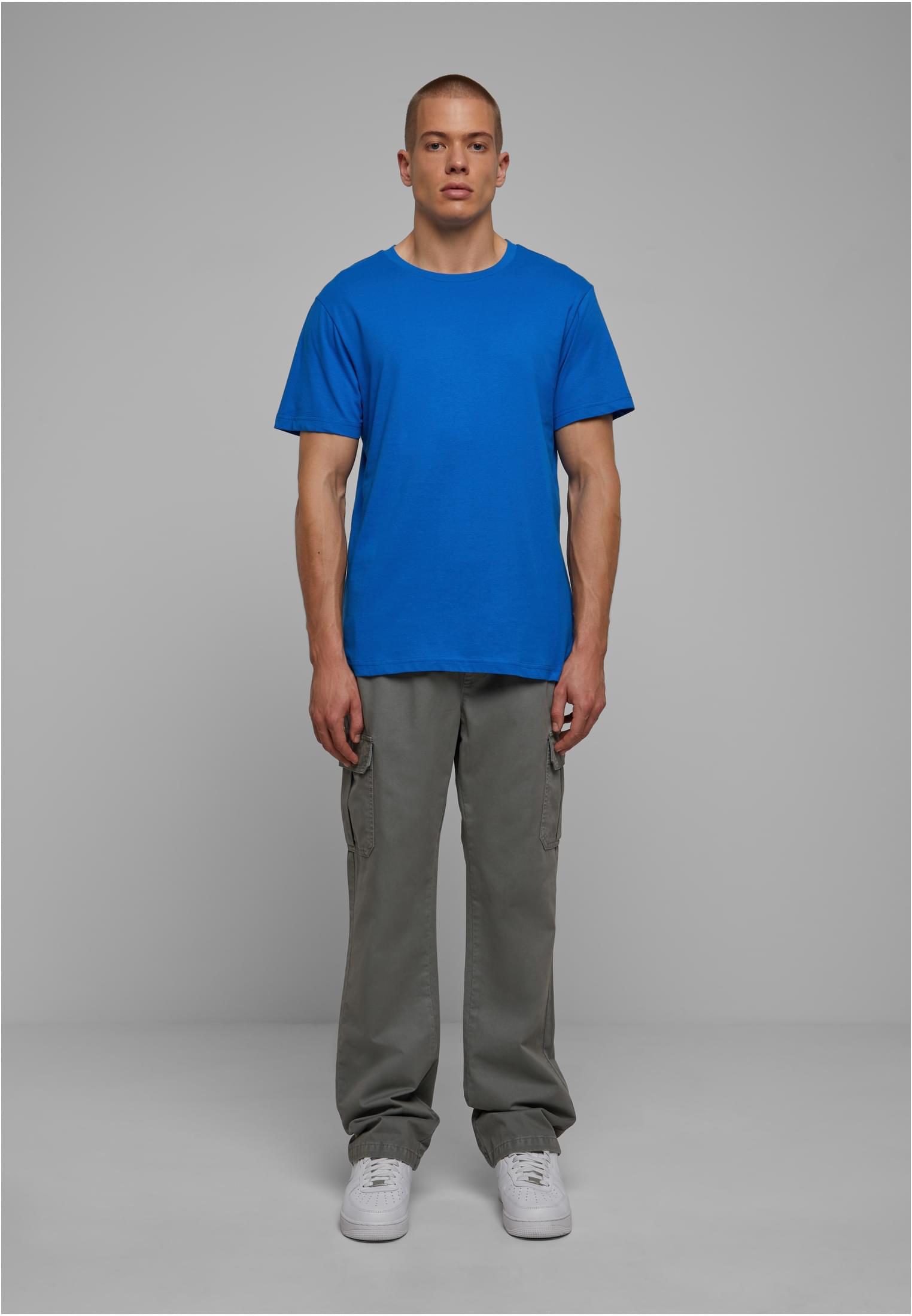 Basic Round Neck T-Shirt cobalt blue | cobalt blue