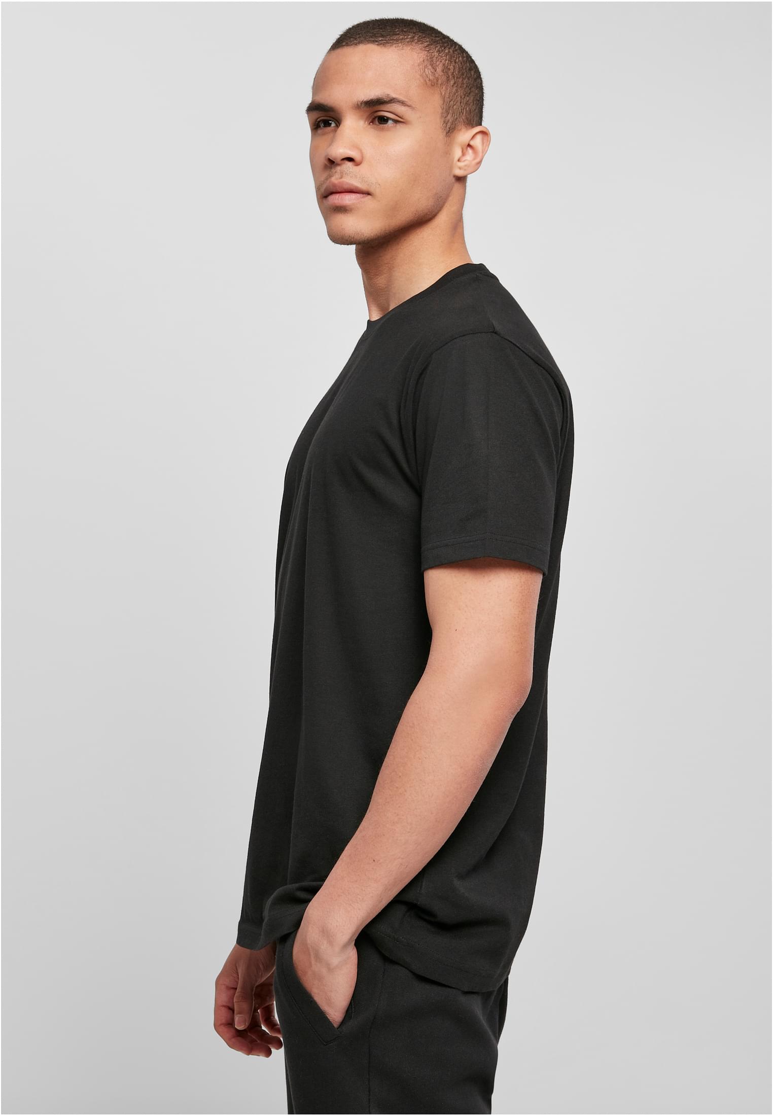 Basic Round Neck T-Shirt black | black