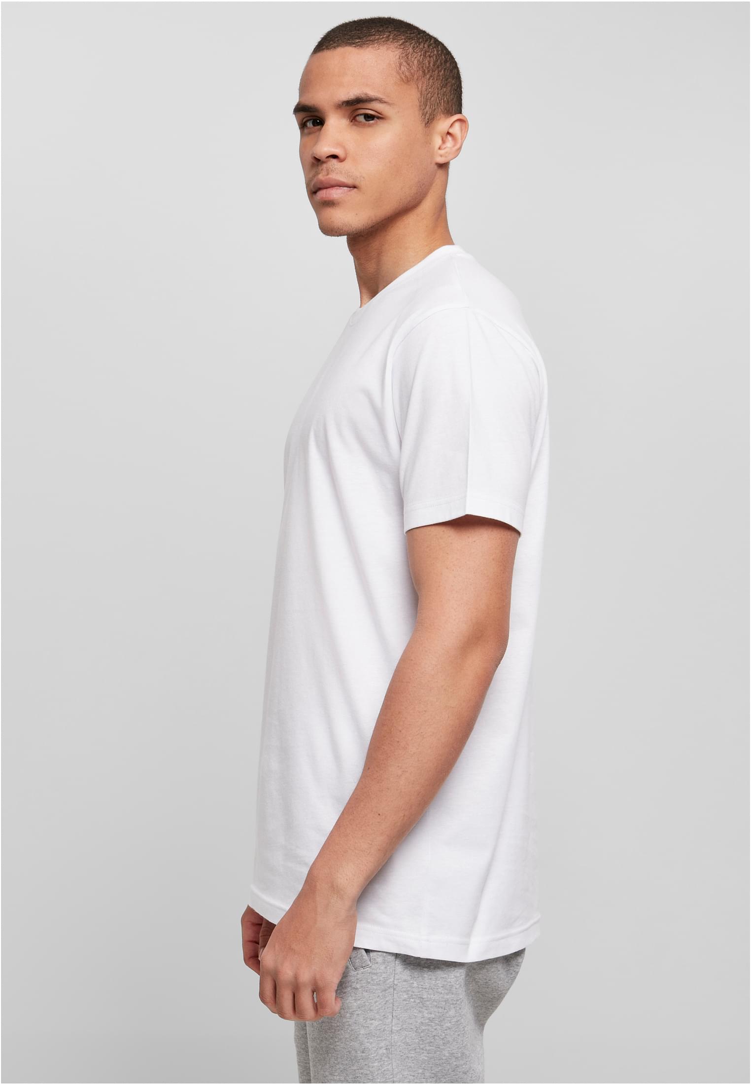 Basic Round Neck T-Shirt white | white