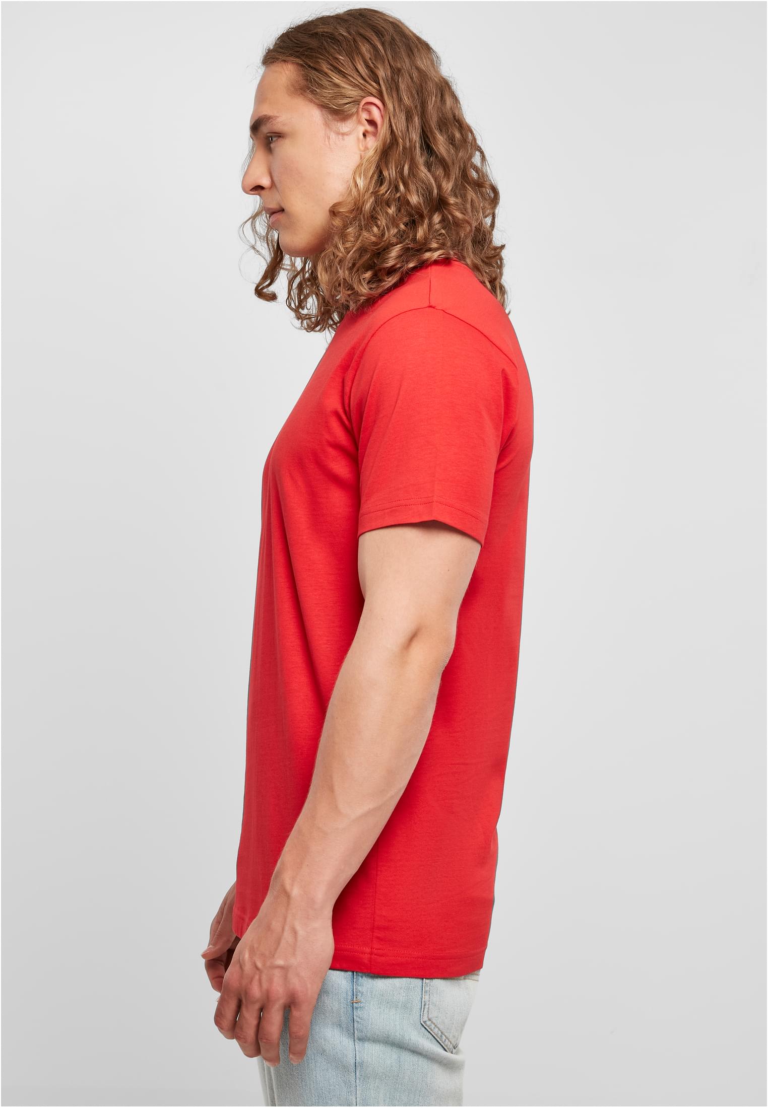 Basic Round Neck T-Shirt cityred | cityred