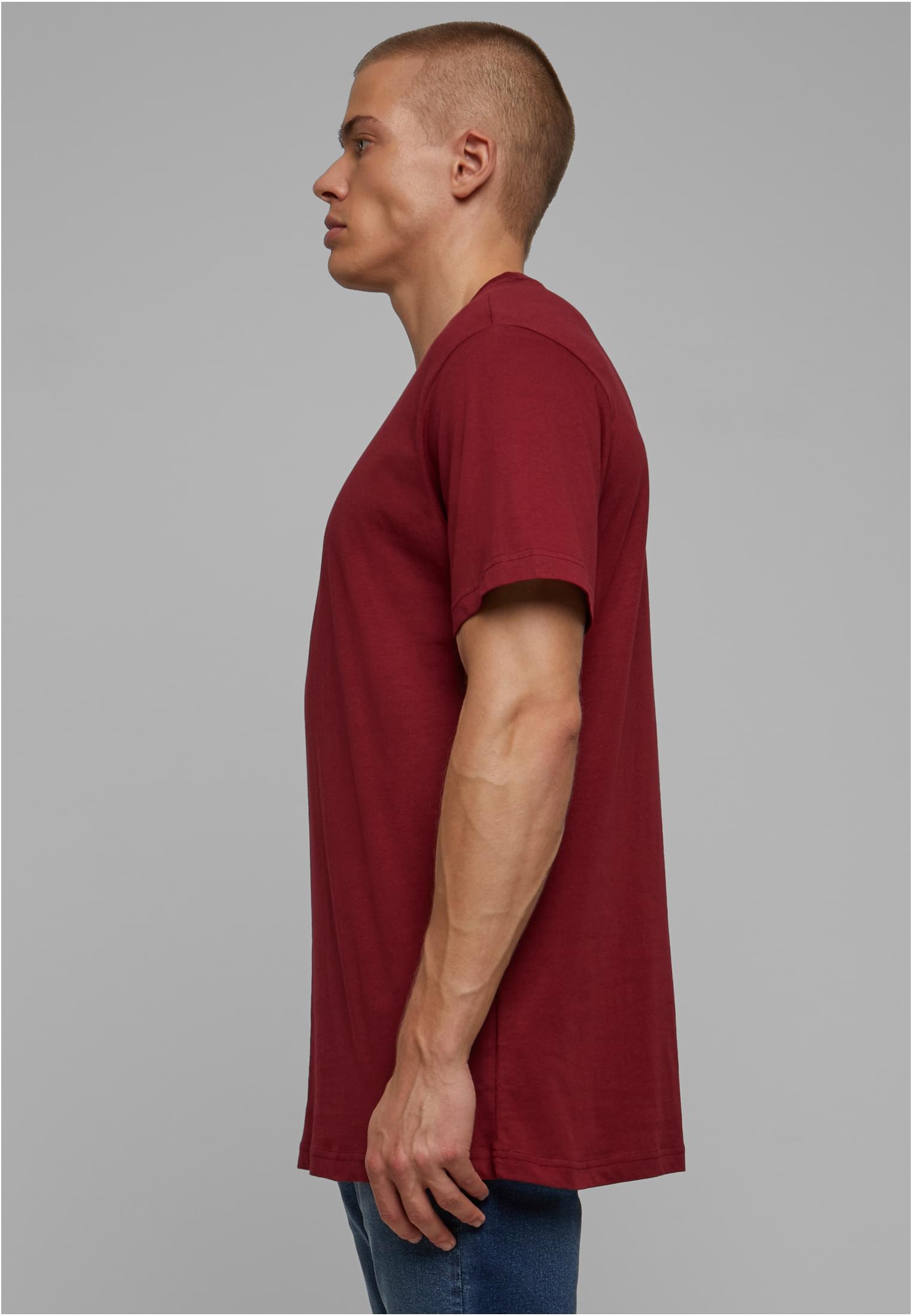 Basic Round Neck T-Shirt burgundy | burgundy