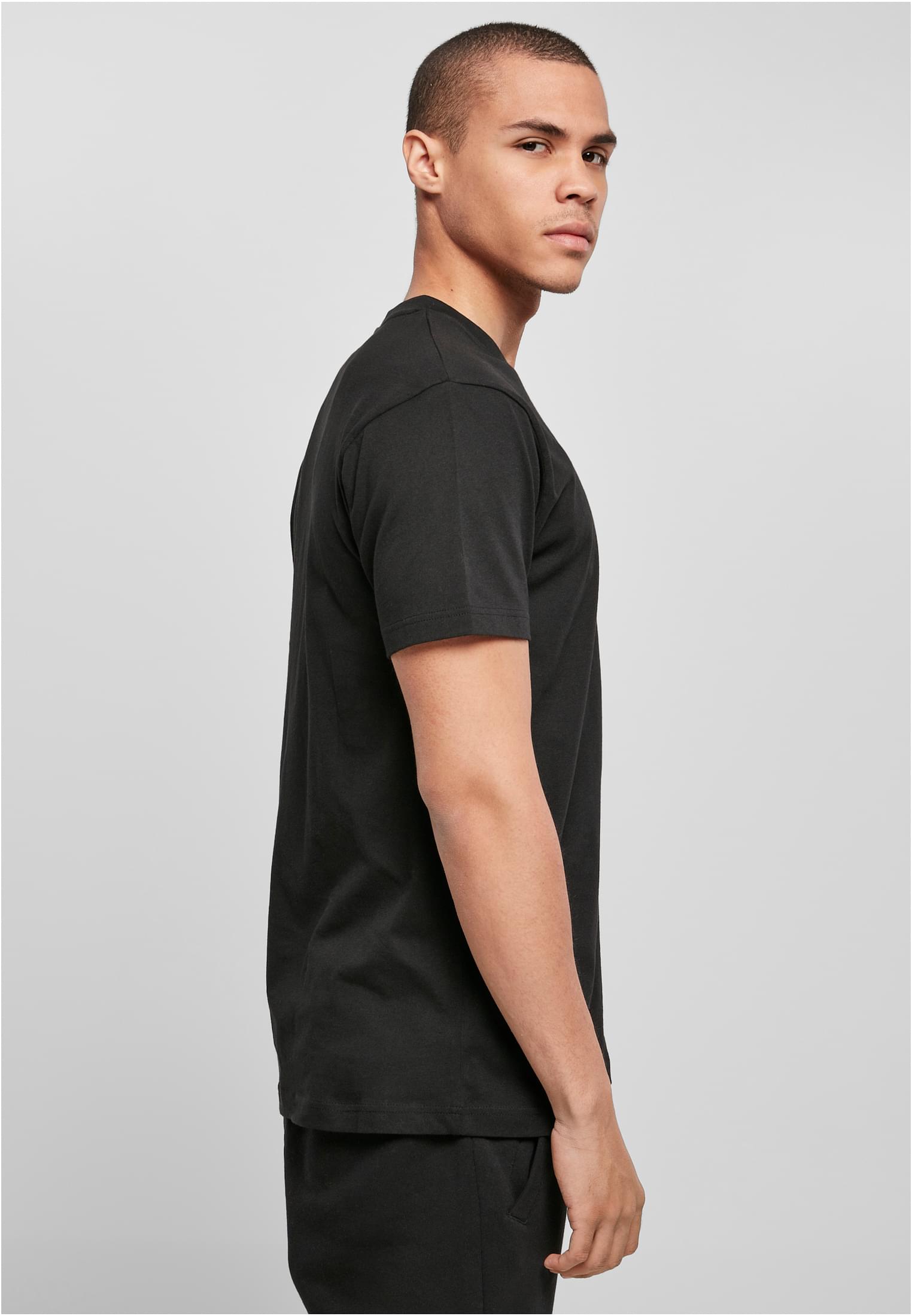 Basic Round Neck T-Shirt black | black