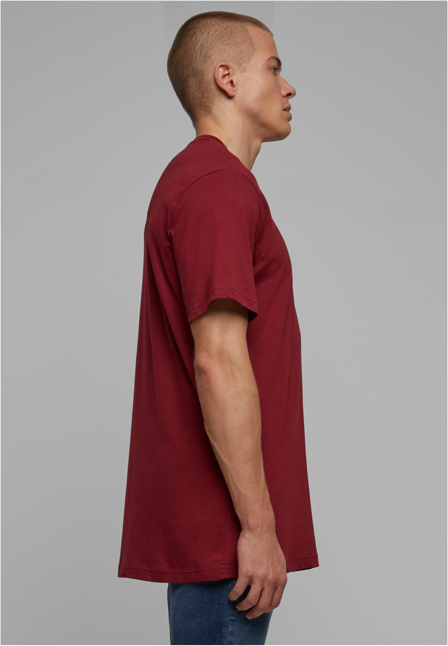 Basic Round Neck T-Shirt burgundy | burgundy