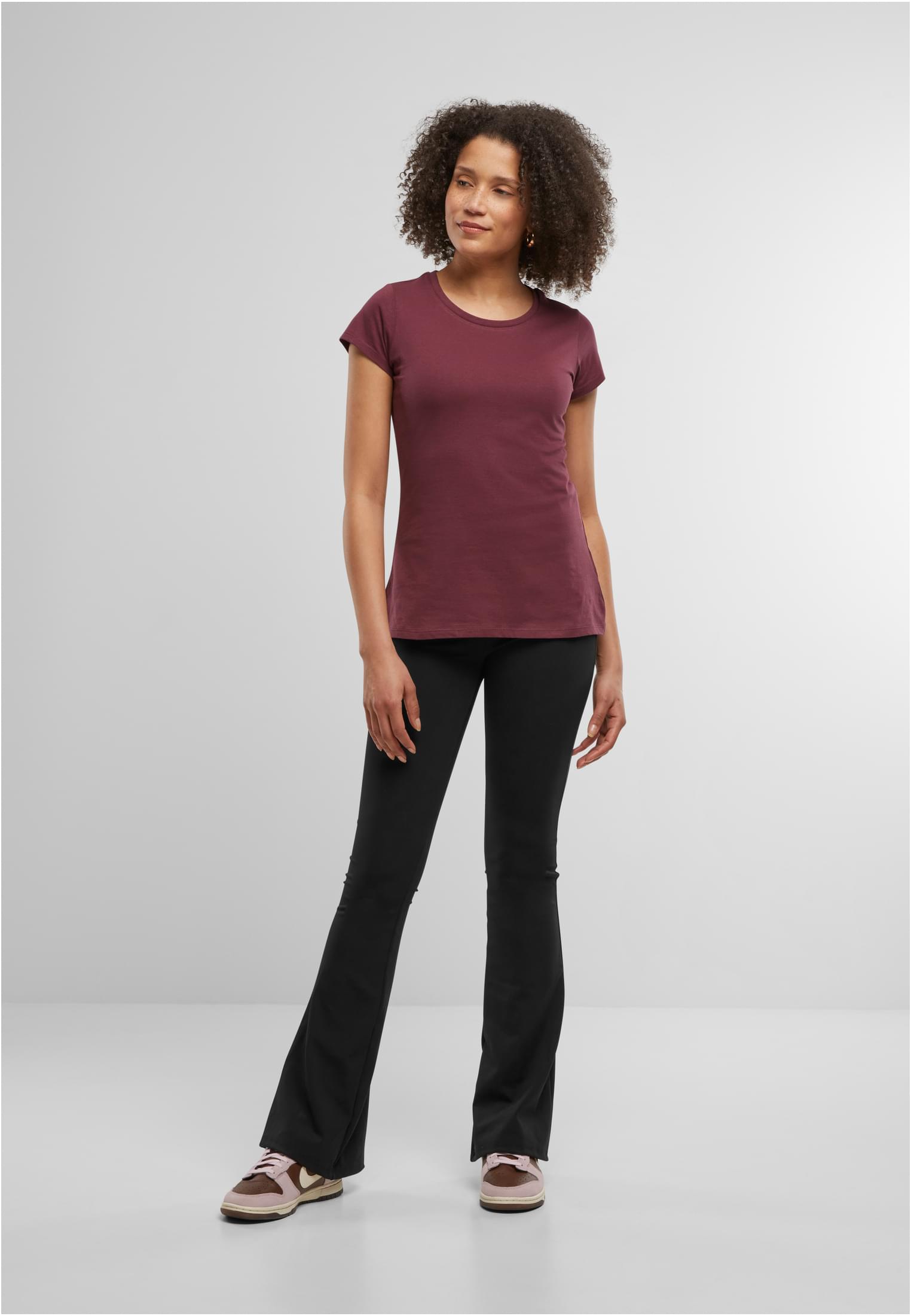 Ladies Basic Tee burgundy | burgundy