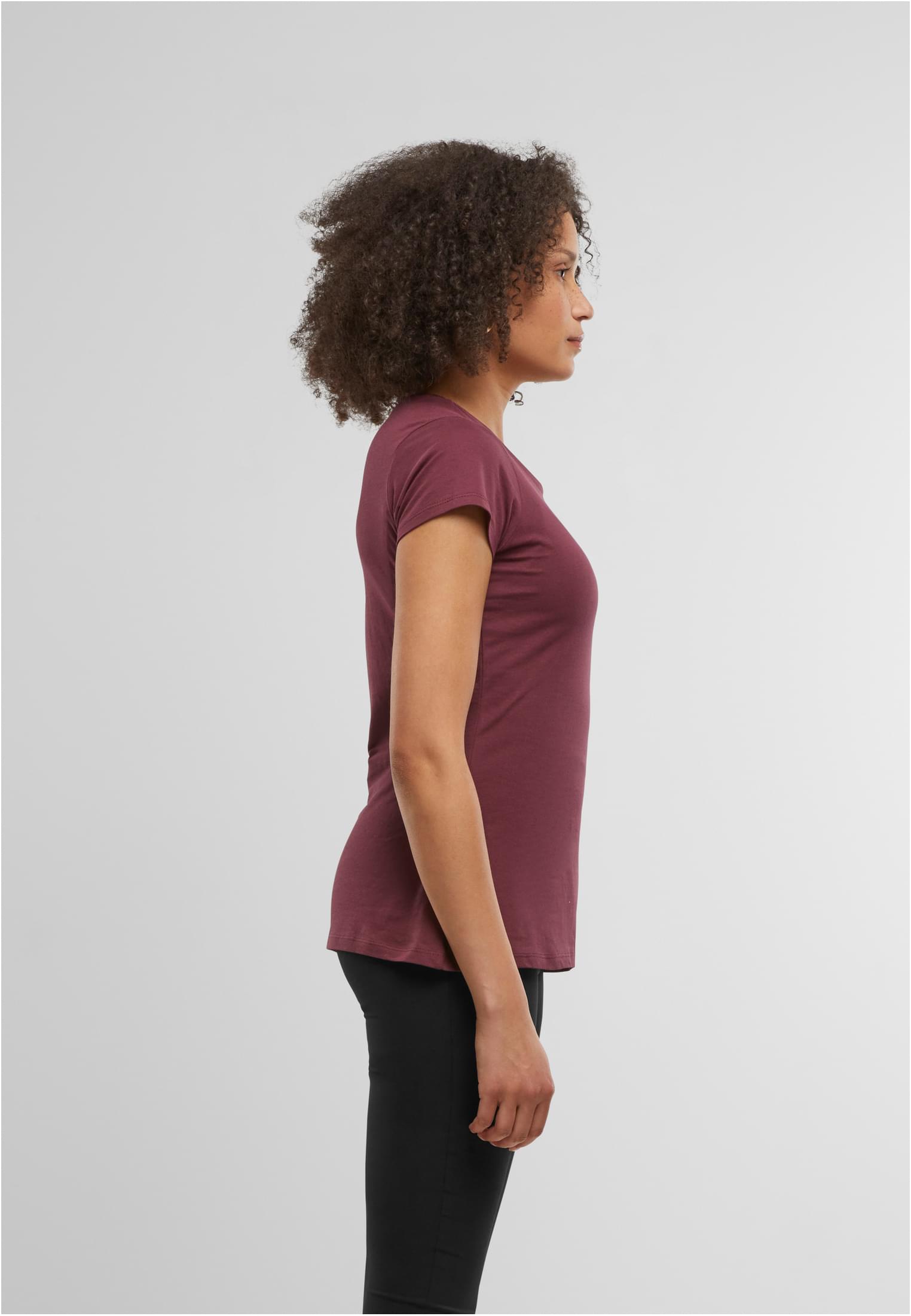 Ladies Basic Tee burgundy | burgundy