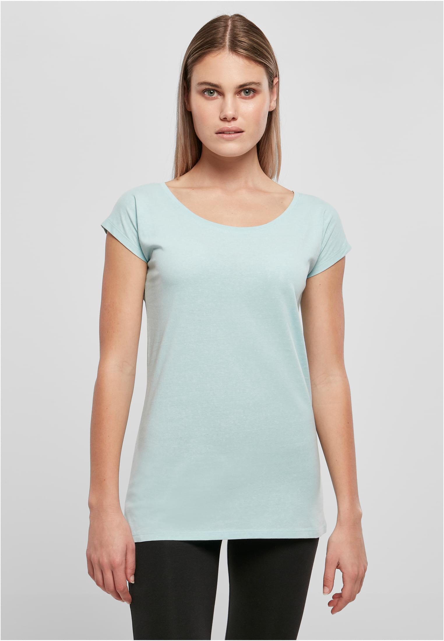 Ladies Wide Neck Tee oceanblue | oceanblue