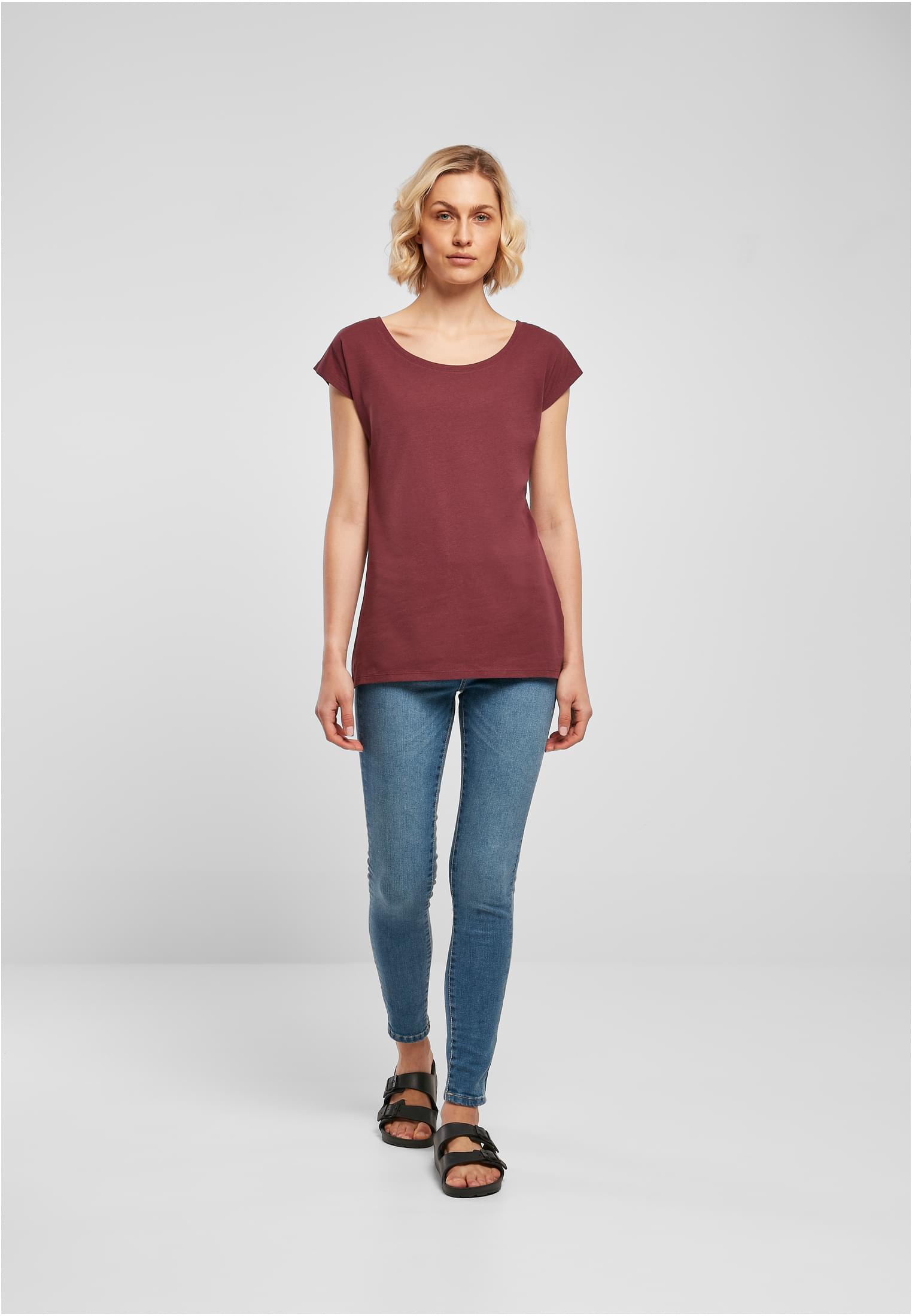 Ladies Wide Neck Tee cherry | cherry