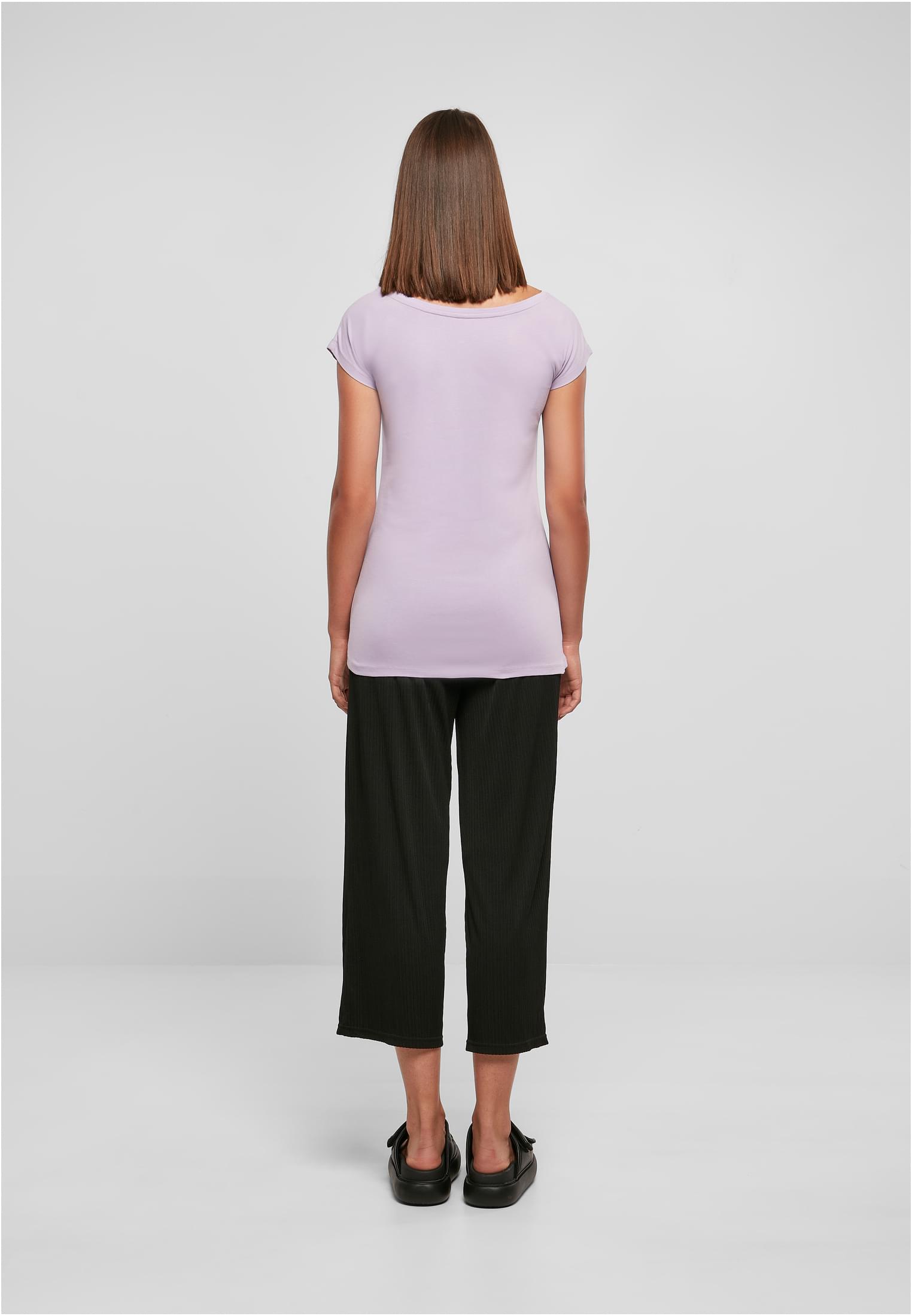 Ladies Wide Neck Tee lilac | lilac