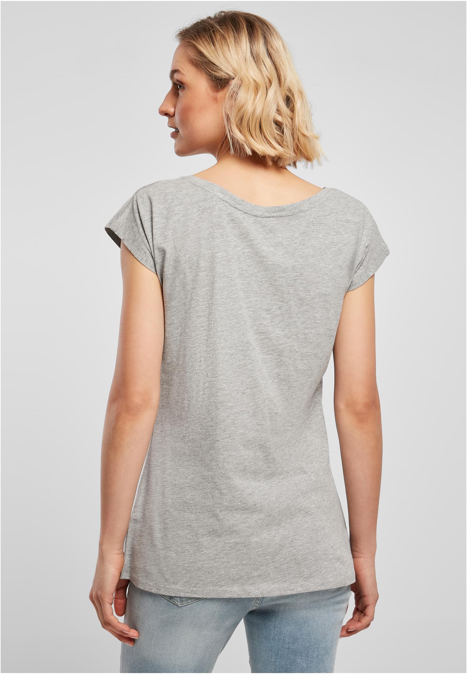 Ladies Wide Neck Tee heather grey | heather grey