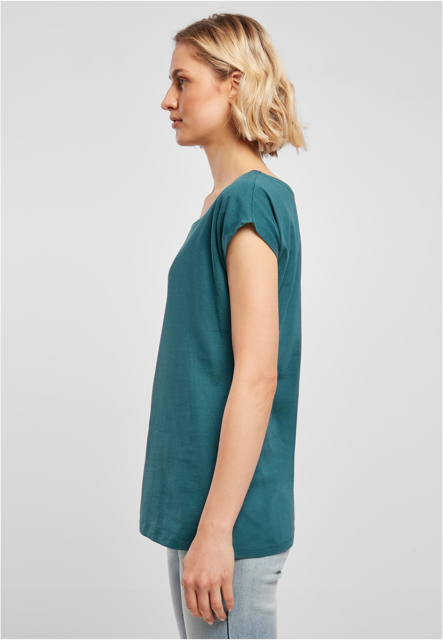 Ladies Wide Neck Tee teal | teal