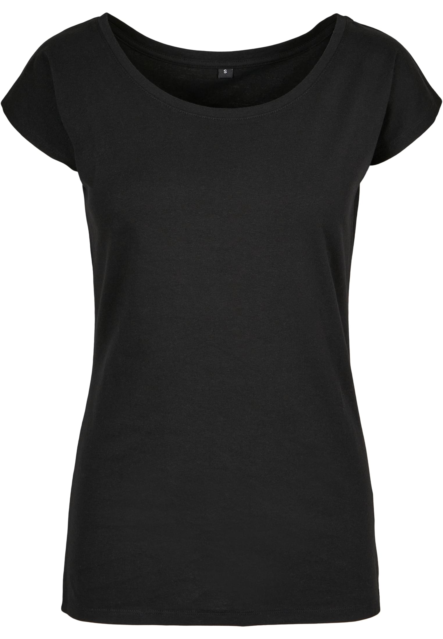 Ladies Wide Neck Tee black | black