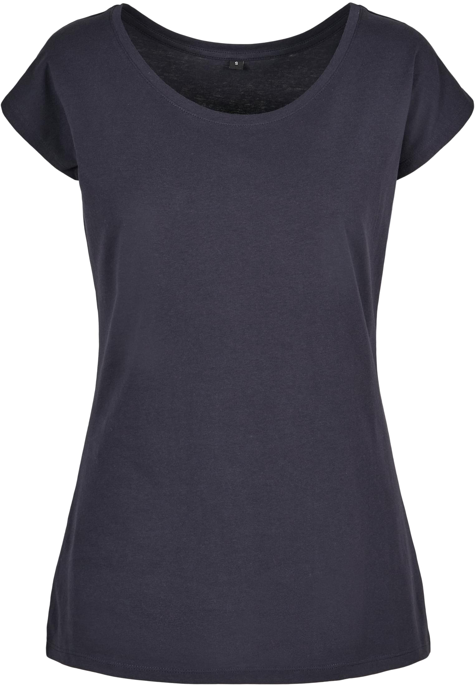 Ladies Wide Neck Tee navy | navy