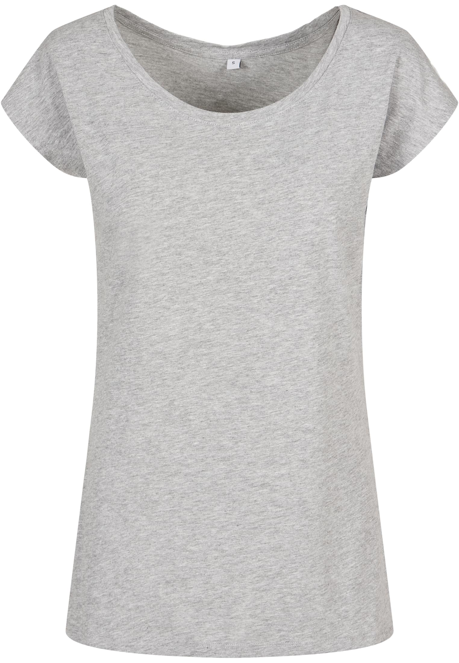 Ladies Wide Neck Tee heather grey | heather grey
