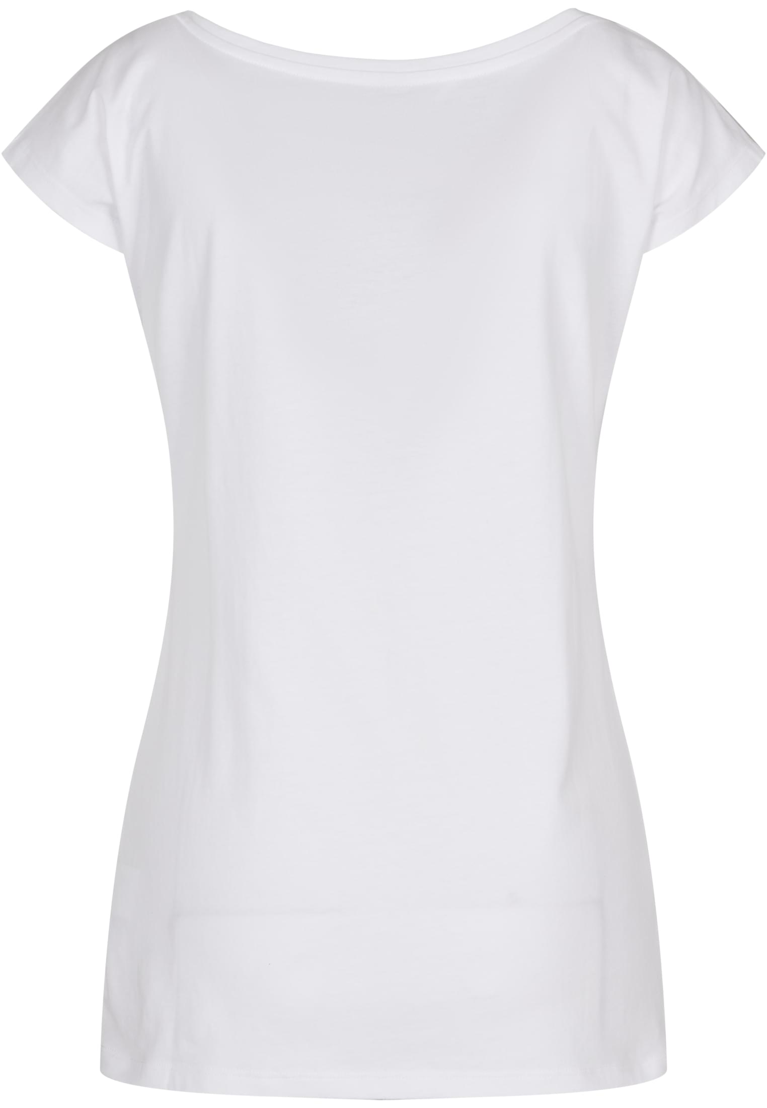 Ladies Wide Neck Tee white | white