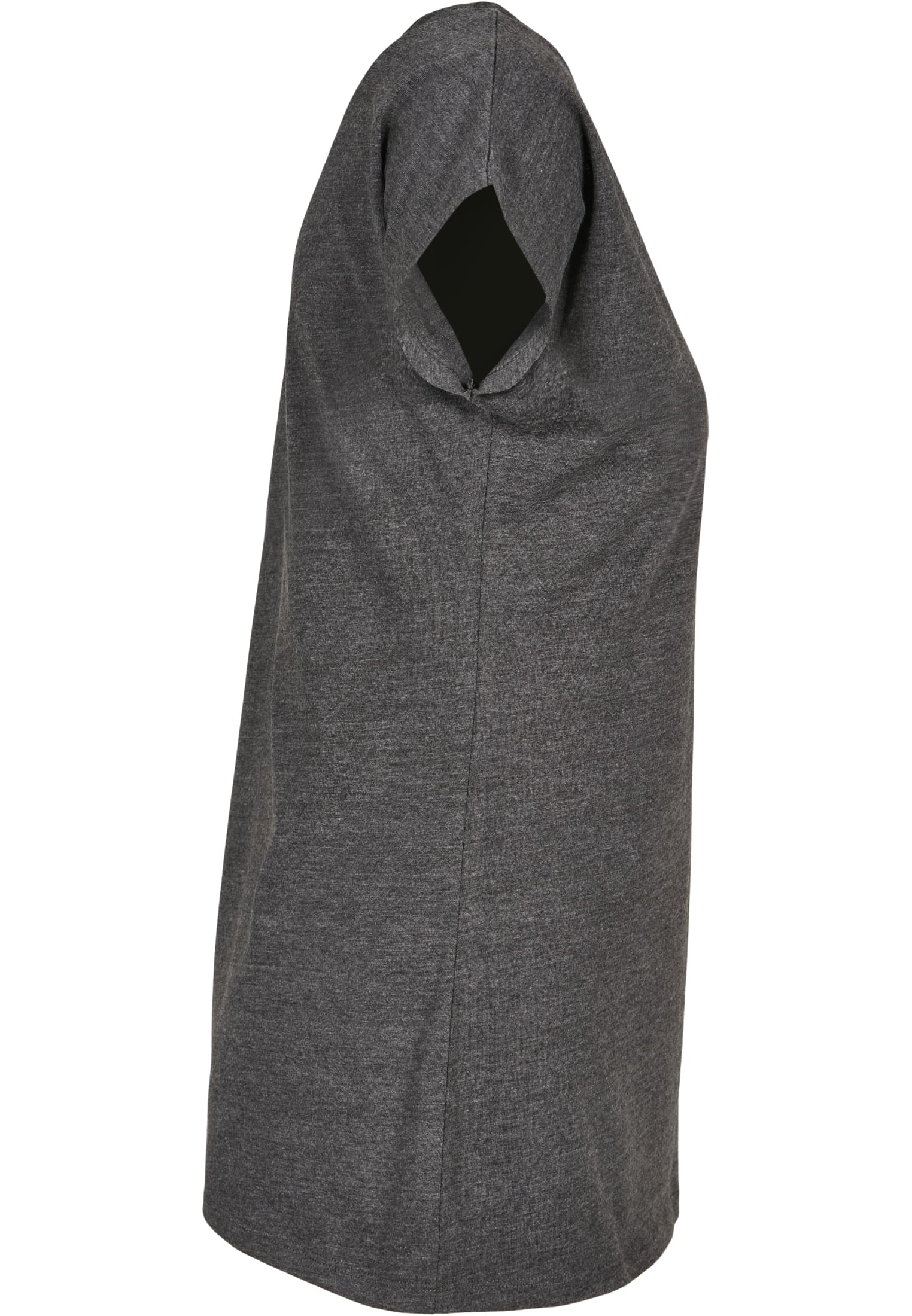Ladies Wide Neck Tee charcoal | charcoal