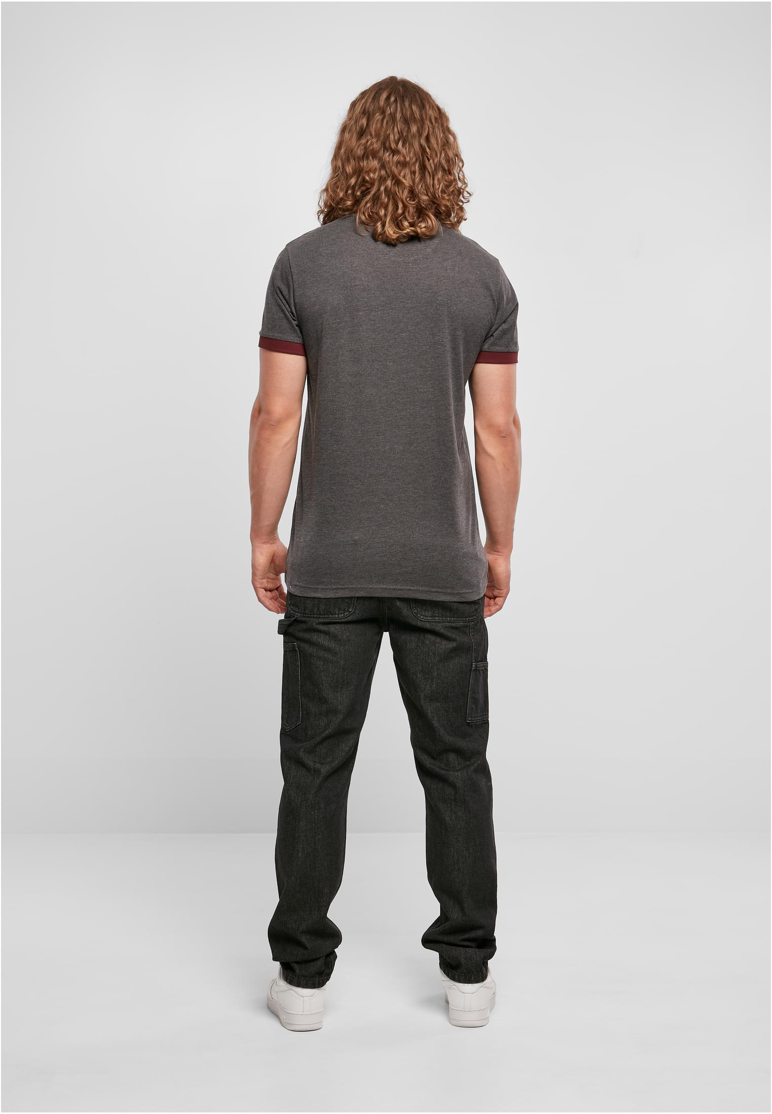 Ringer Tee charcoal/cherry | charcoal/cherry