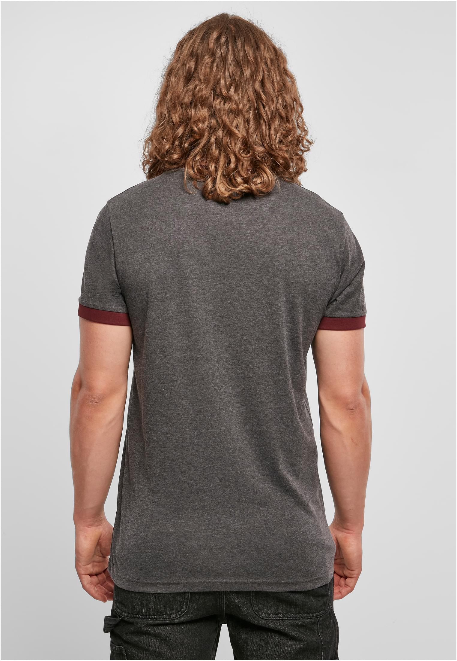 Ringer Tee charcoal/cherry | charcoal/cherry