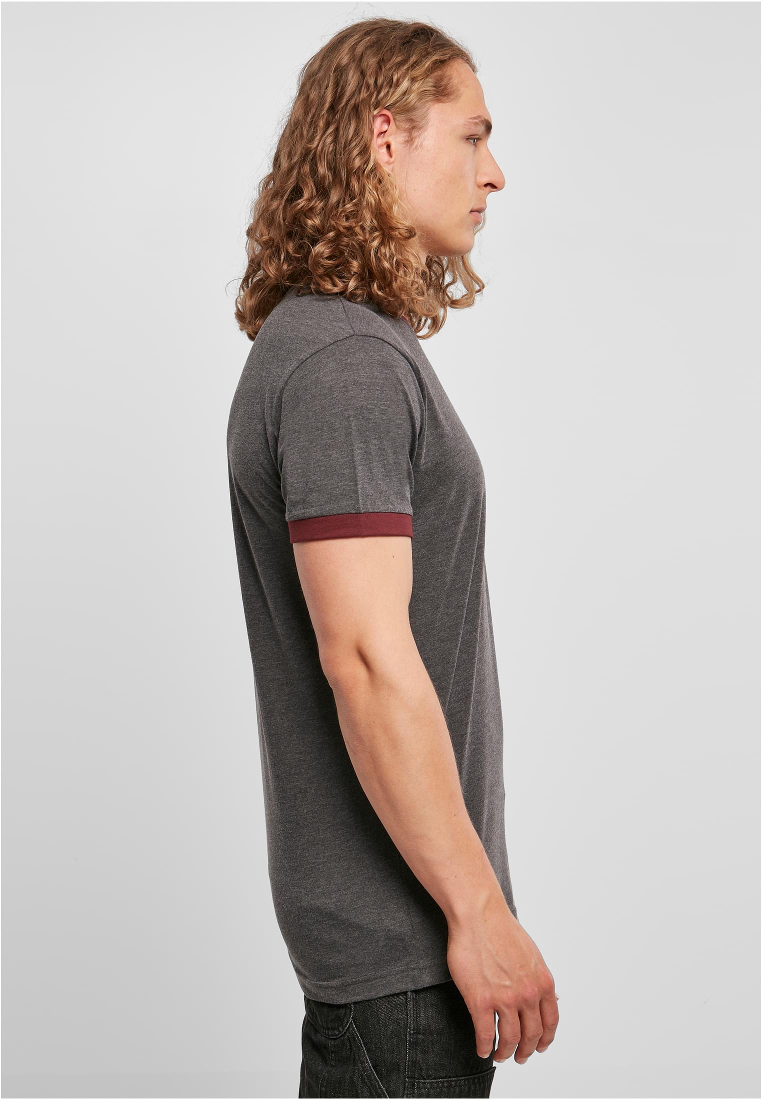 Ringer Tee charcoal/cherry | charcoal/cherry