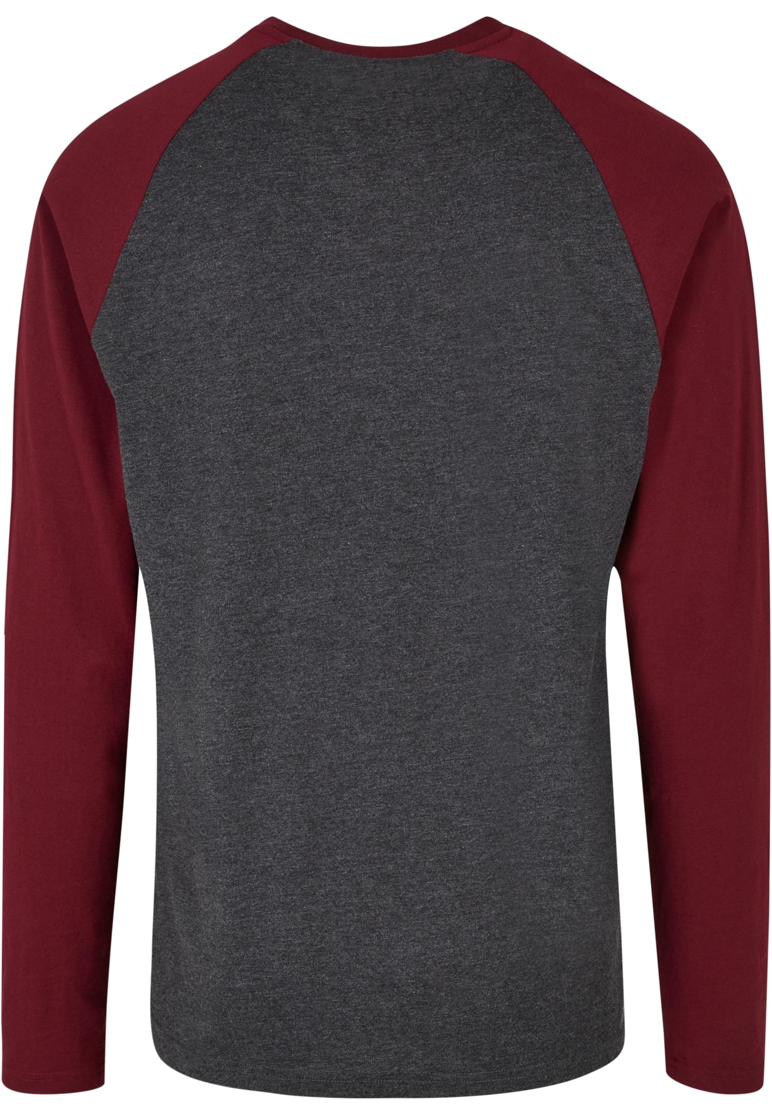 Contrast Raglan Longsleeve charcoal/cherry | charcoal/cherry