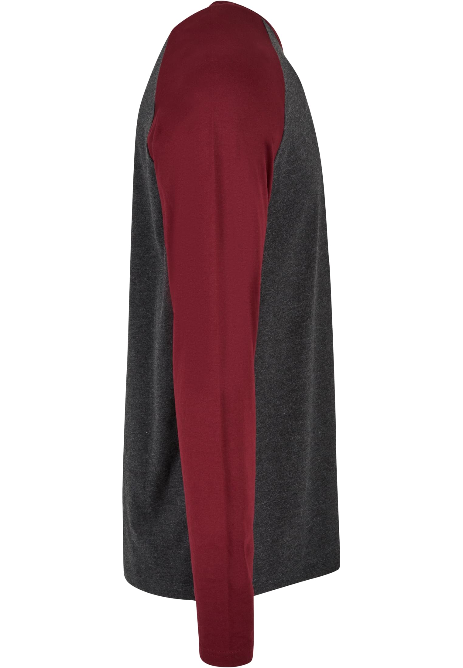 Contrast Raglan Longsleeve charcoal/cherry | charcoal/cherry