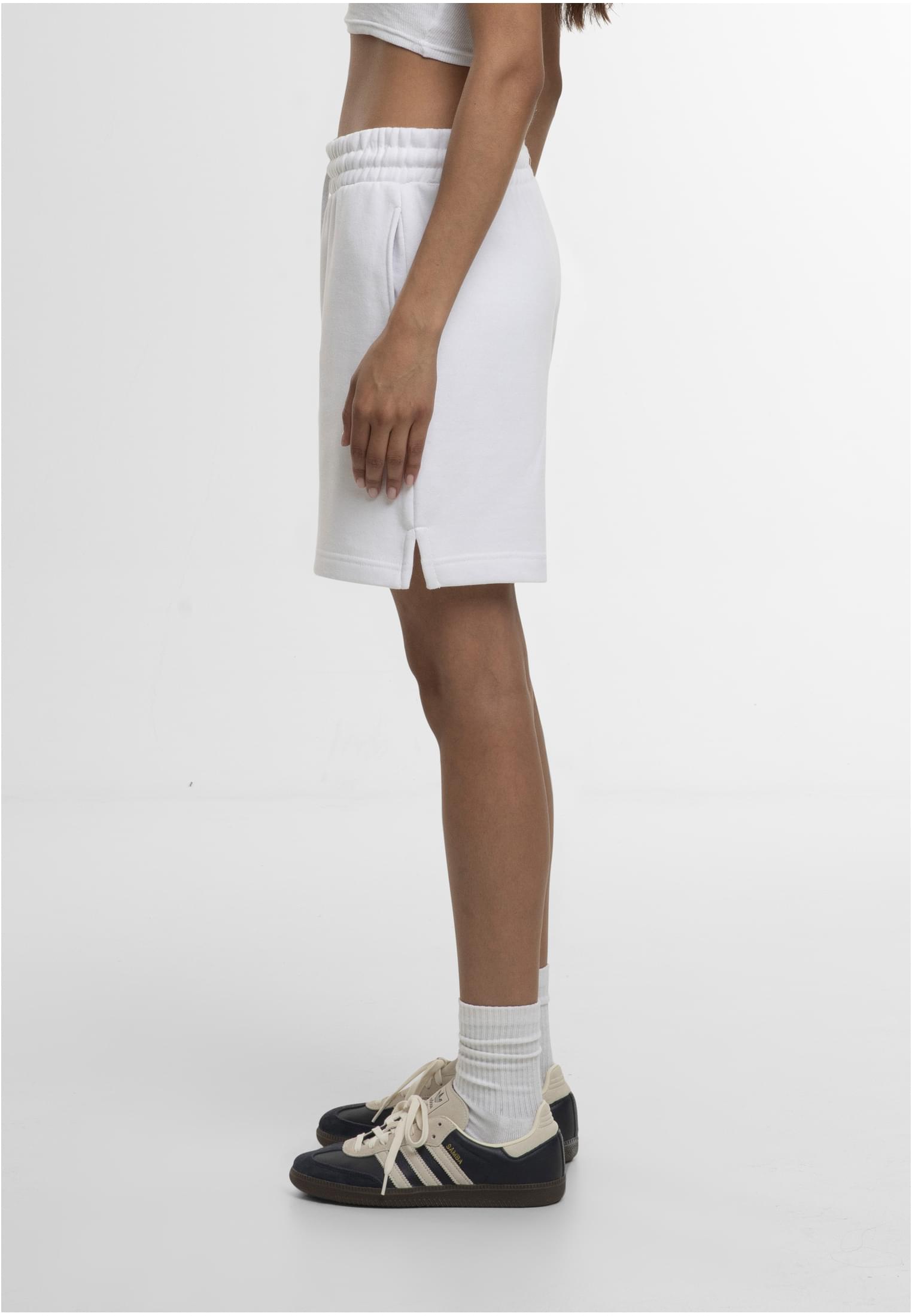 Ladies Basic Sweatshorts white | white