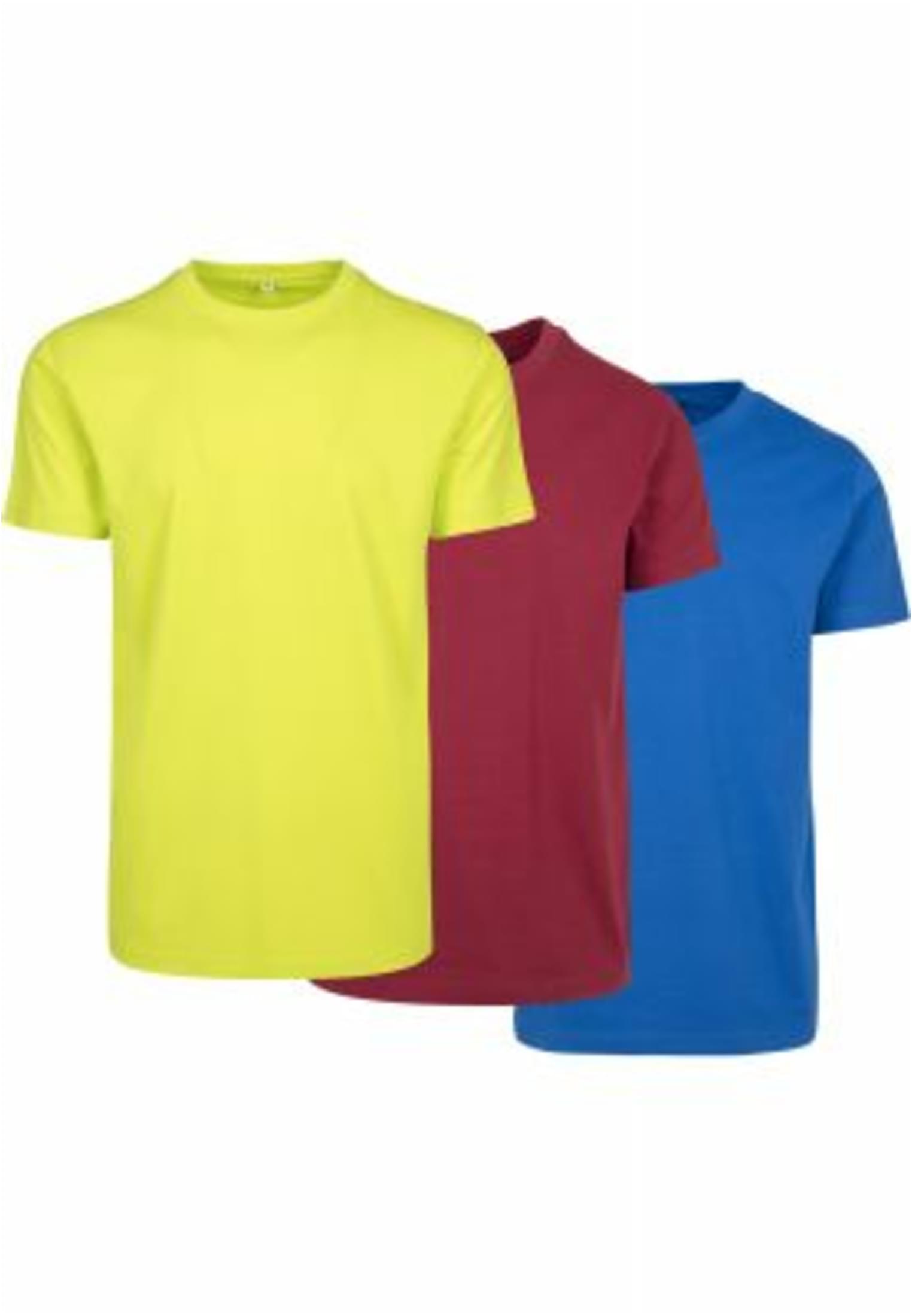 T-Shirt Round Neck 3-Pack f.yellow/burg/c.blue | f.yellow/burg/c.blue