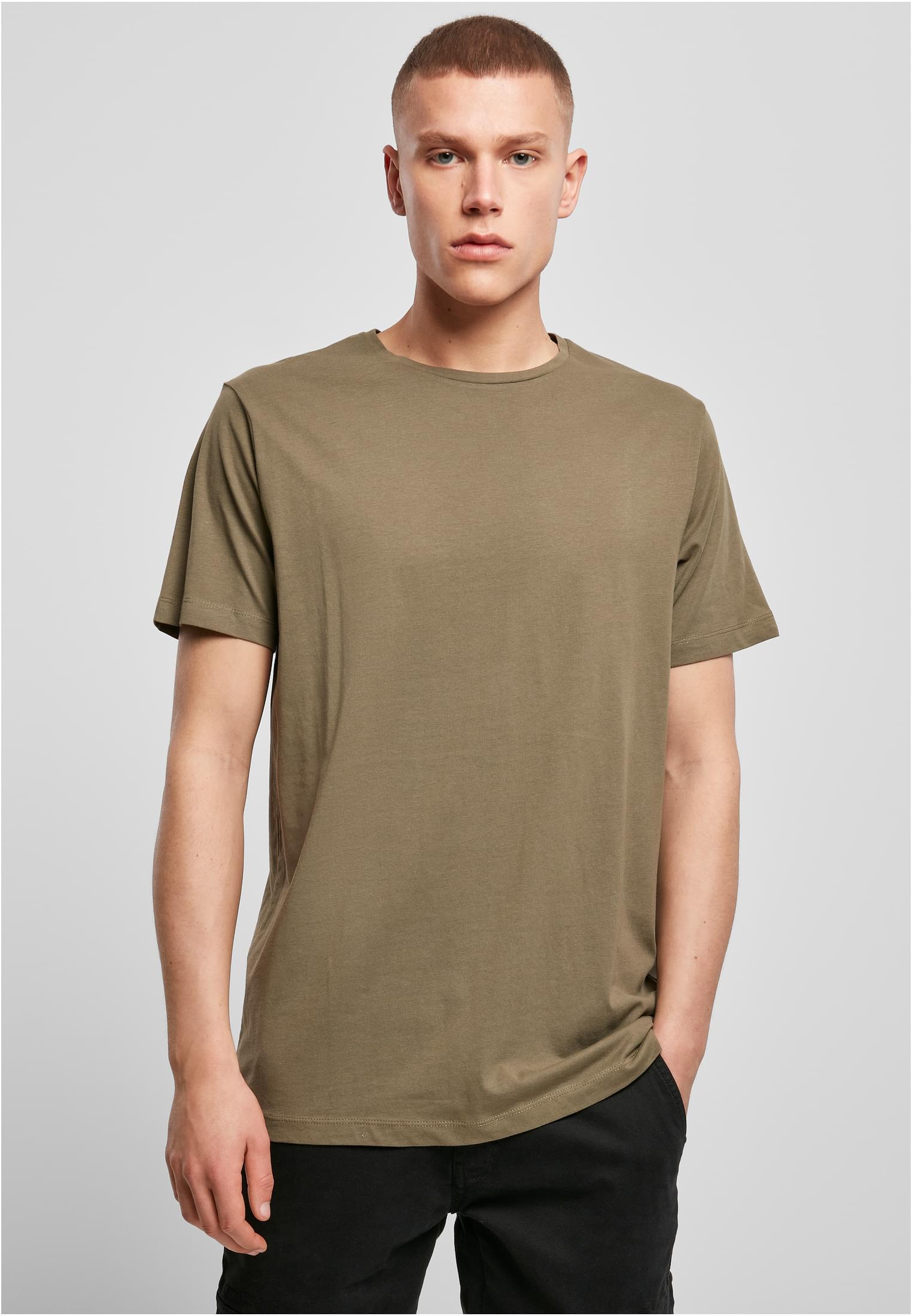 Light T-Shirt Round Neck olive | olive