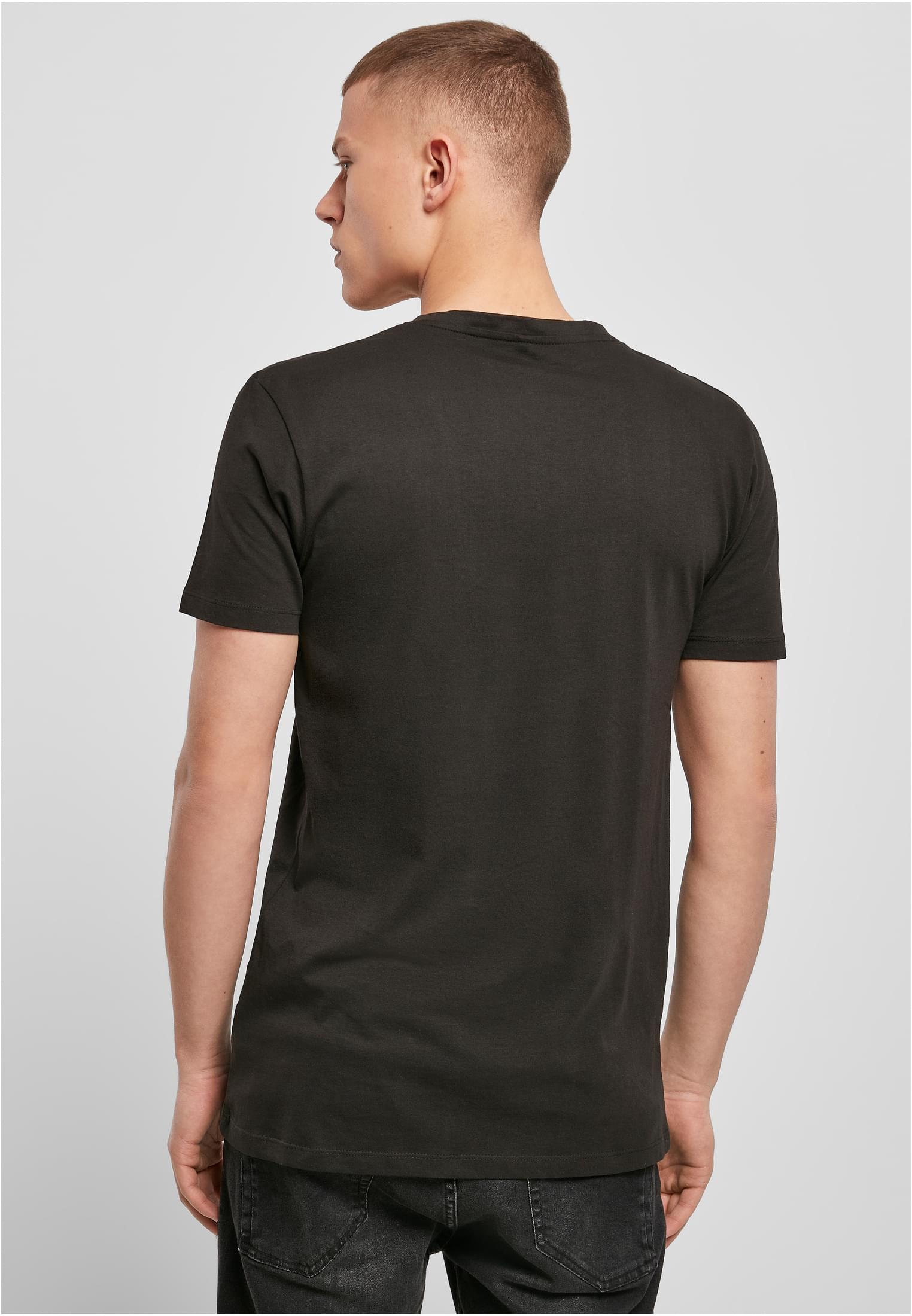 Light T-Shirt V-Neck black | black