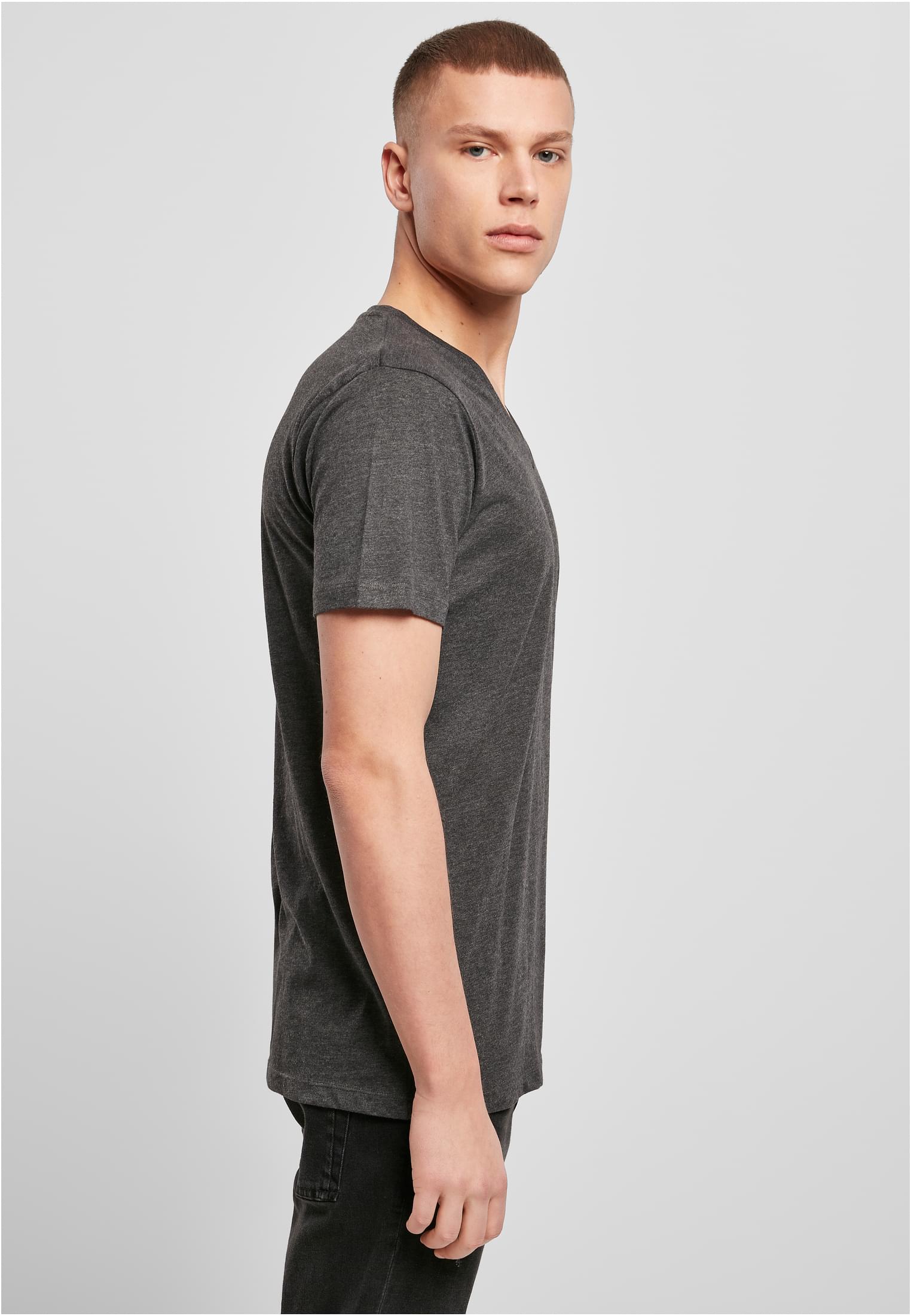 Light T-Shirt V-Neck charcoal | charcoal