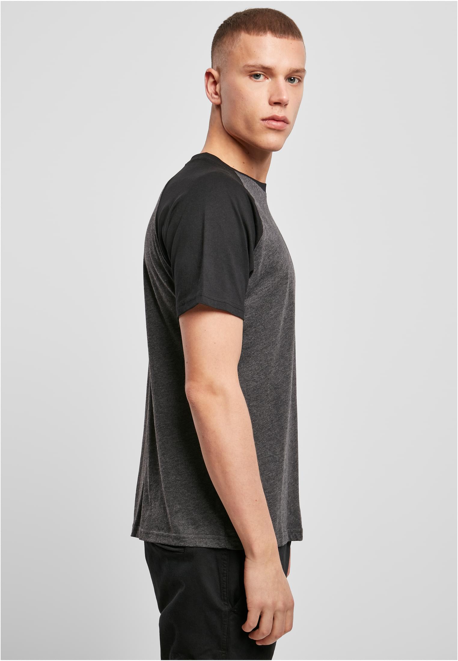 Raglan Contrast Tee cha/blk | cha/blk