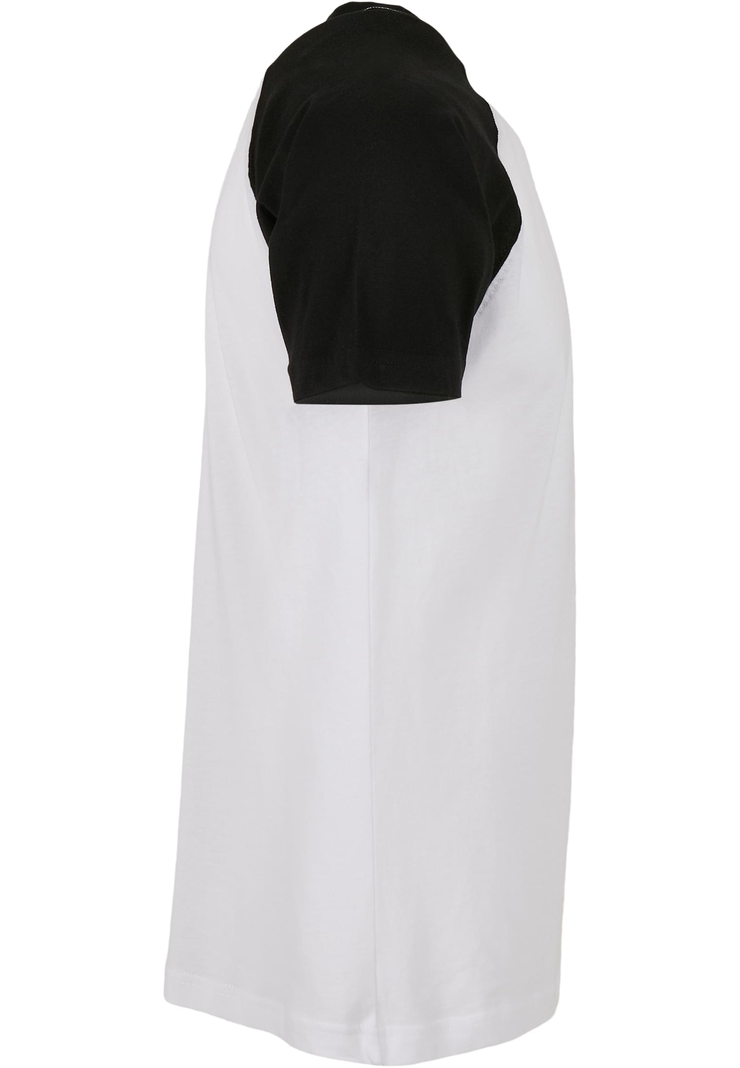 Raglan Contrast Tee wht/blk | wht/blk