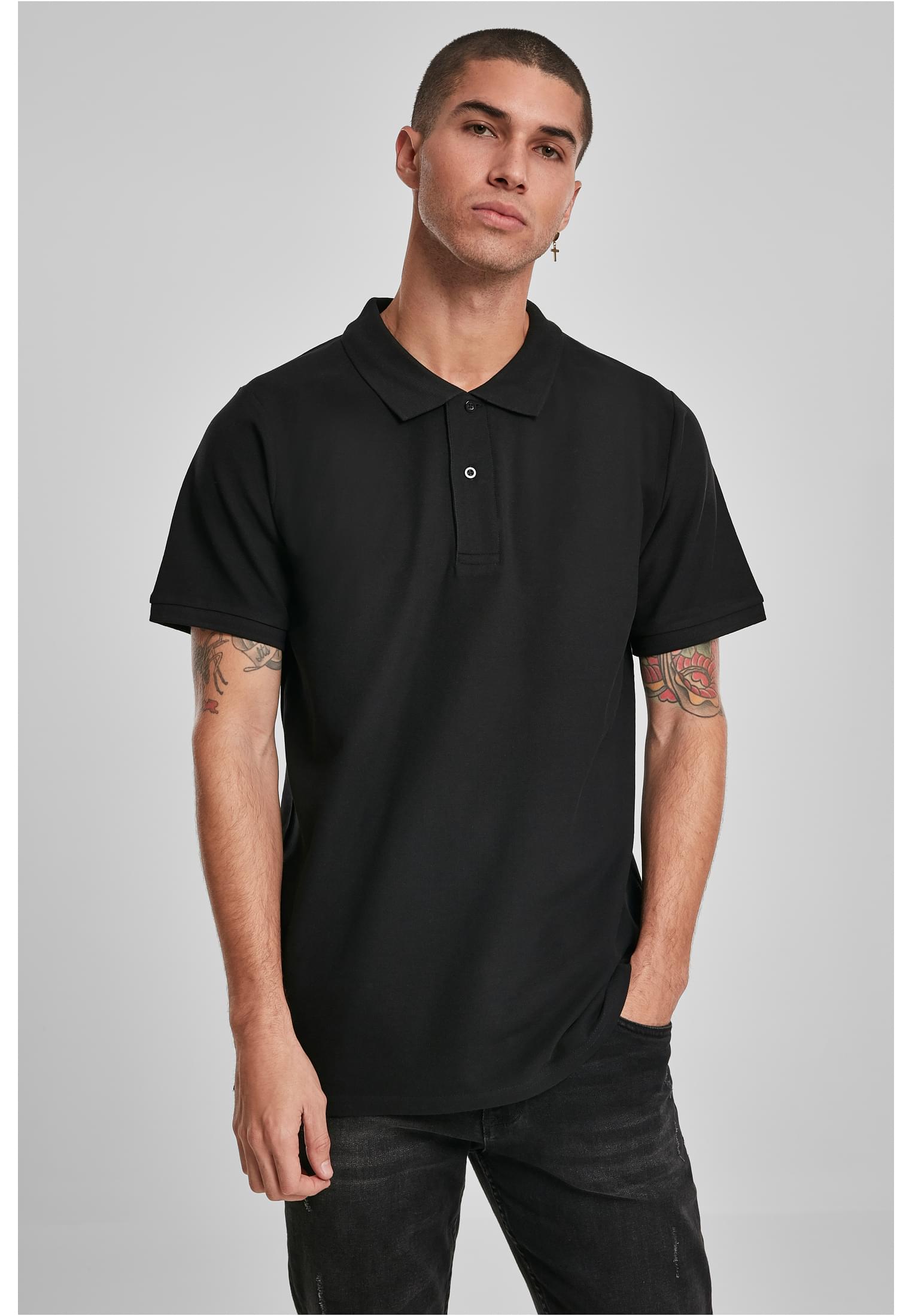 Polo Piqué Shirt black | black