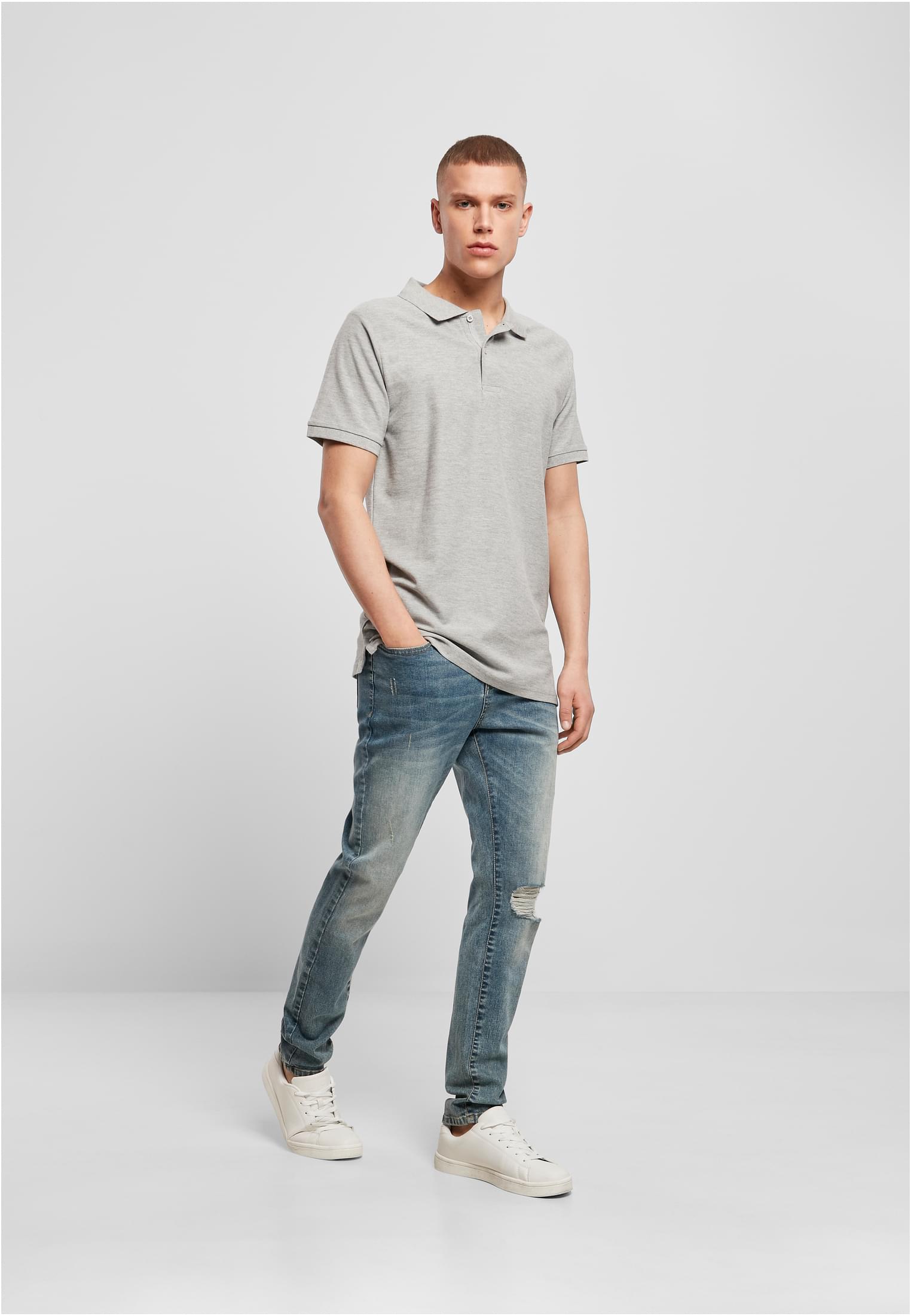 Polo Piqué Shirt heather grey | heather grey