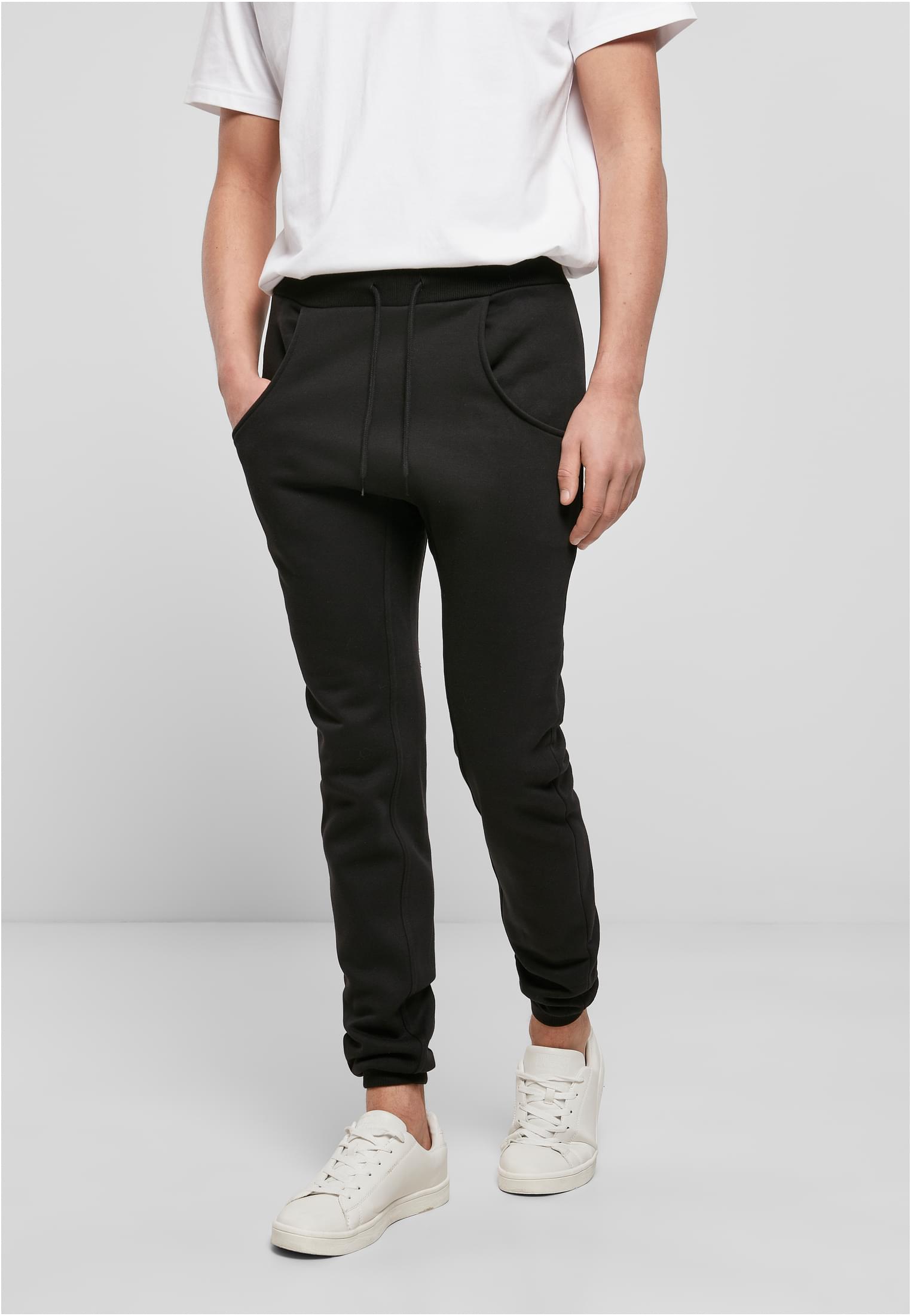 Heavy Deep Crotch Sweatpants black | black
