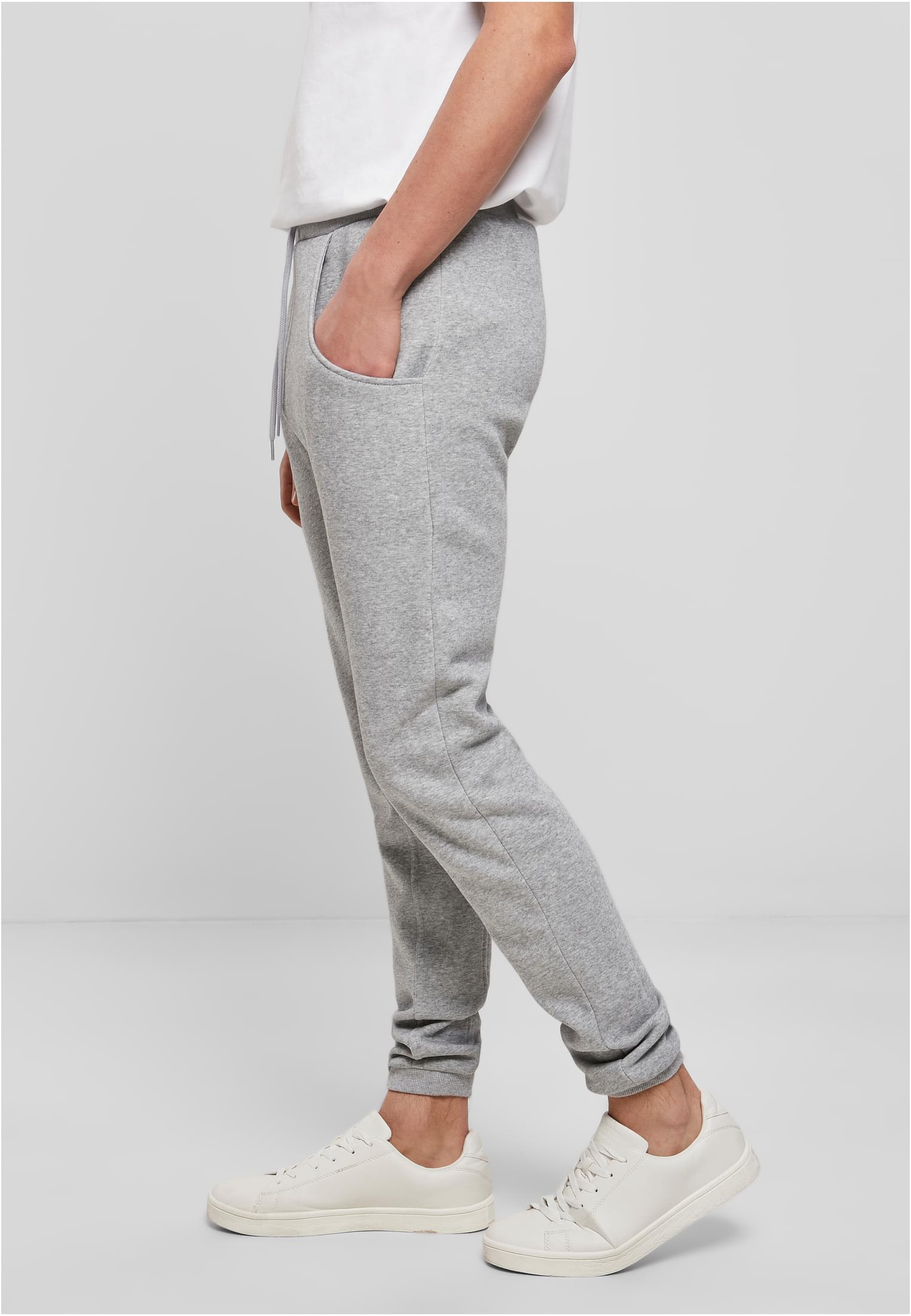 Heavy Deep Crotch Sweatpants heather grey | heather grey